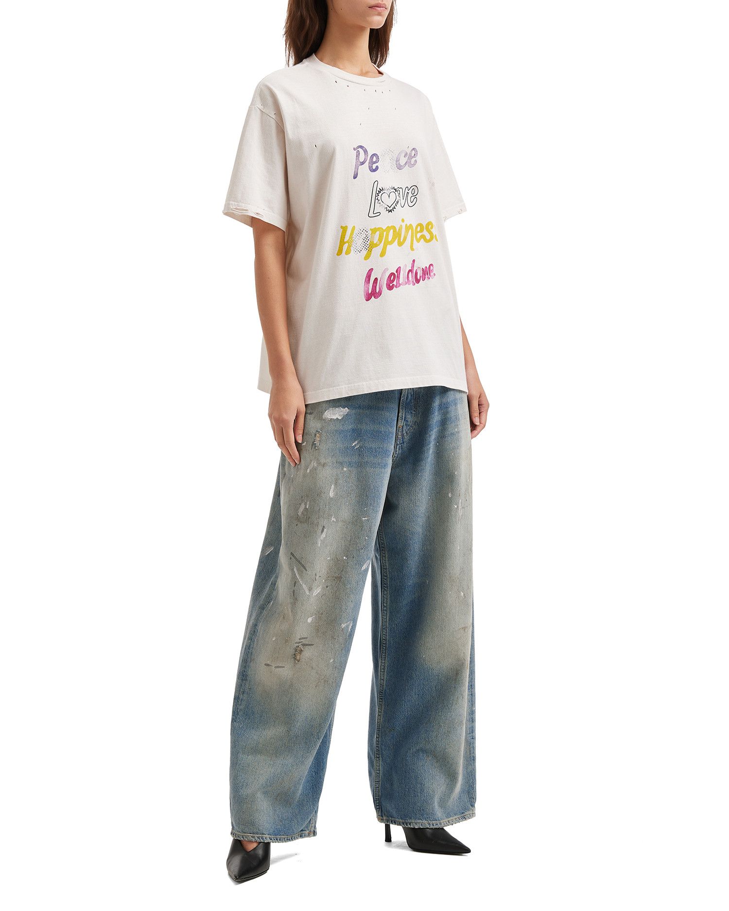 Acne Studios Acne Studios 2023 SUPER BAGGY Splatter Distressed Design ... Size 22" - 2 Thumbnail