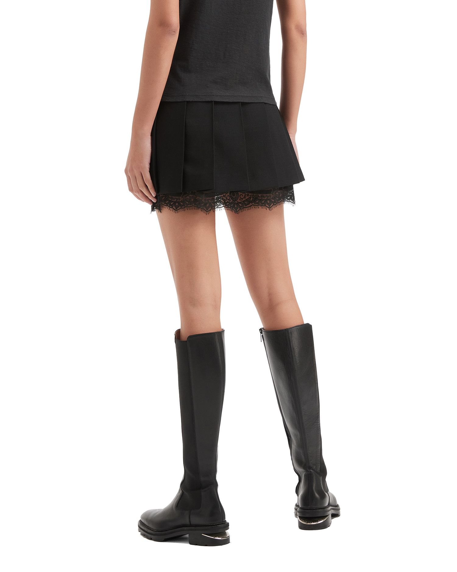Acne Studios Acne Studios Lace Panel Pleated Mini Skirt Size M / US 6-8 / IT 42-44 - 4 Thumbnail
