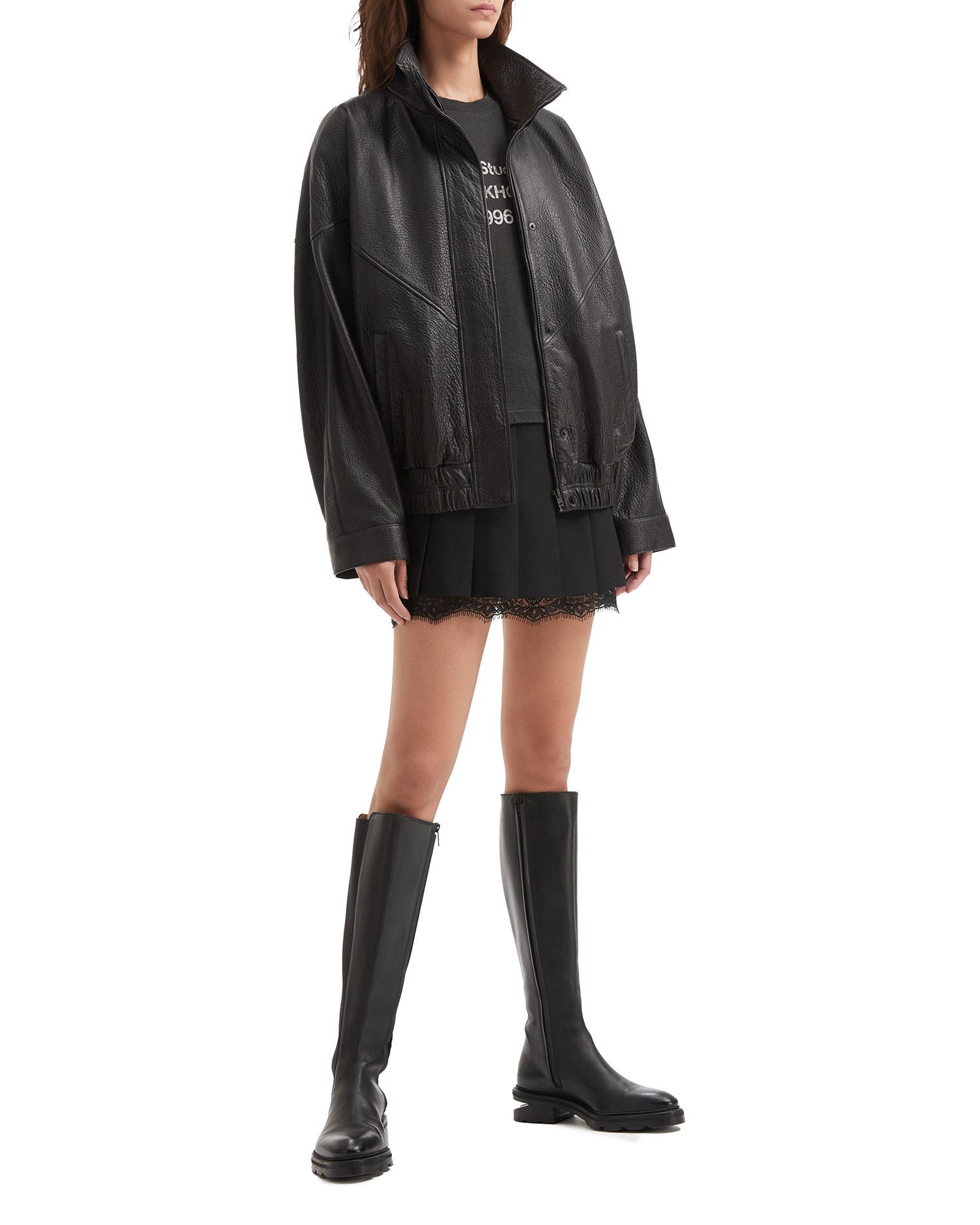 Acne Studios Acne Studios Lace Panel Pleated Mini Skirt Size M / US 6-8 / IT 42-44 - 2 Thumbnail