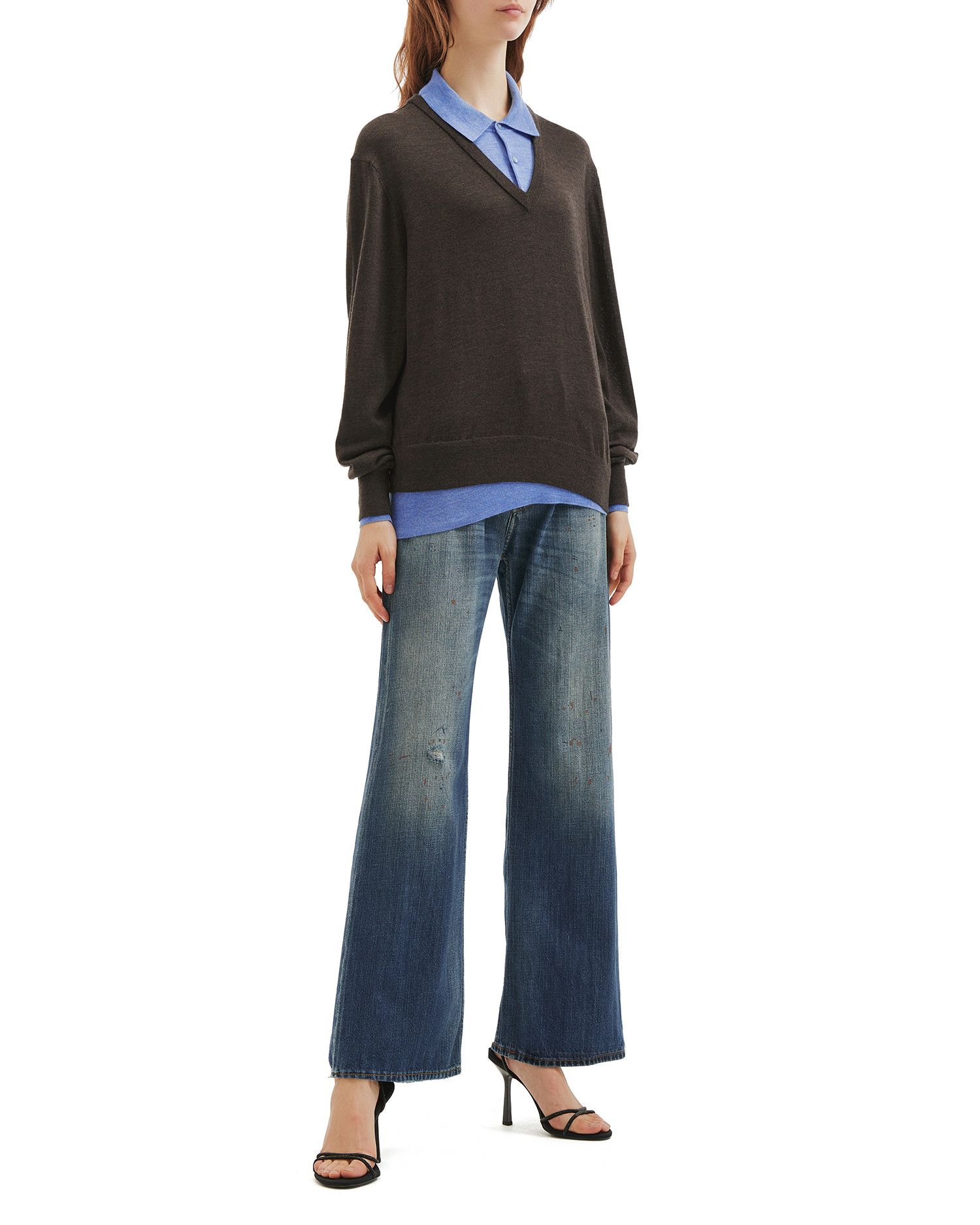Acne Studios Acne Studios Layered Spliced Design Knitwear Size M / US 6-8 / IT 42-44 - 2 Thumbnail