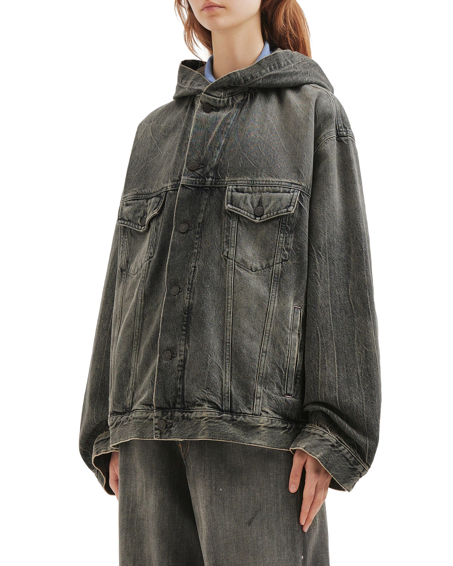 Acne Studios Acne Studios Hooded Denim Jacket Size XS / US 0-2 / IT 36-38 - 3 Thumbnail