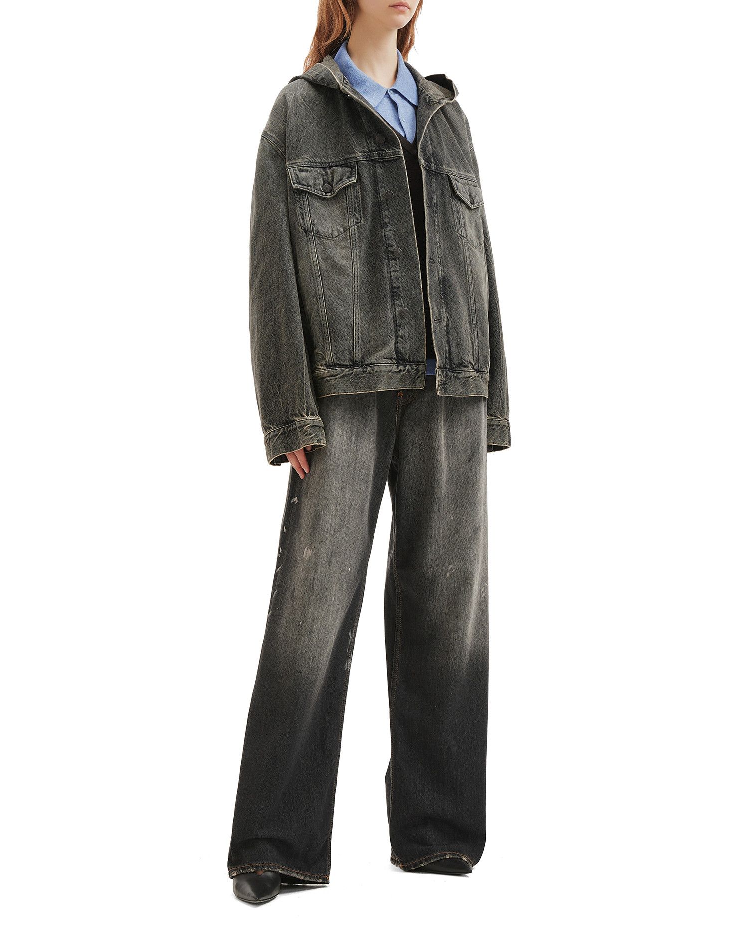 Acne Studios Acne Studios Hooded Denim Jacket Size XS / US 0-2 / IT 36-38 - 2 Thumbnail
