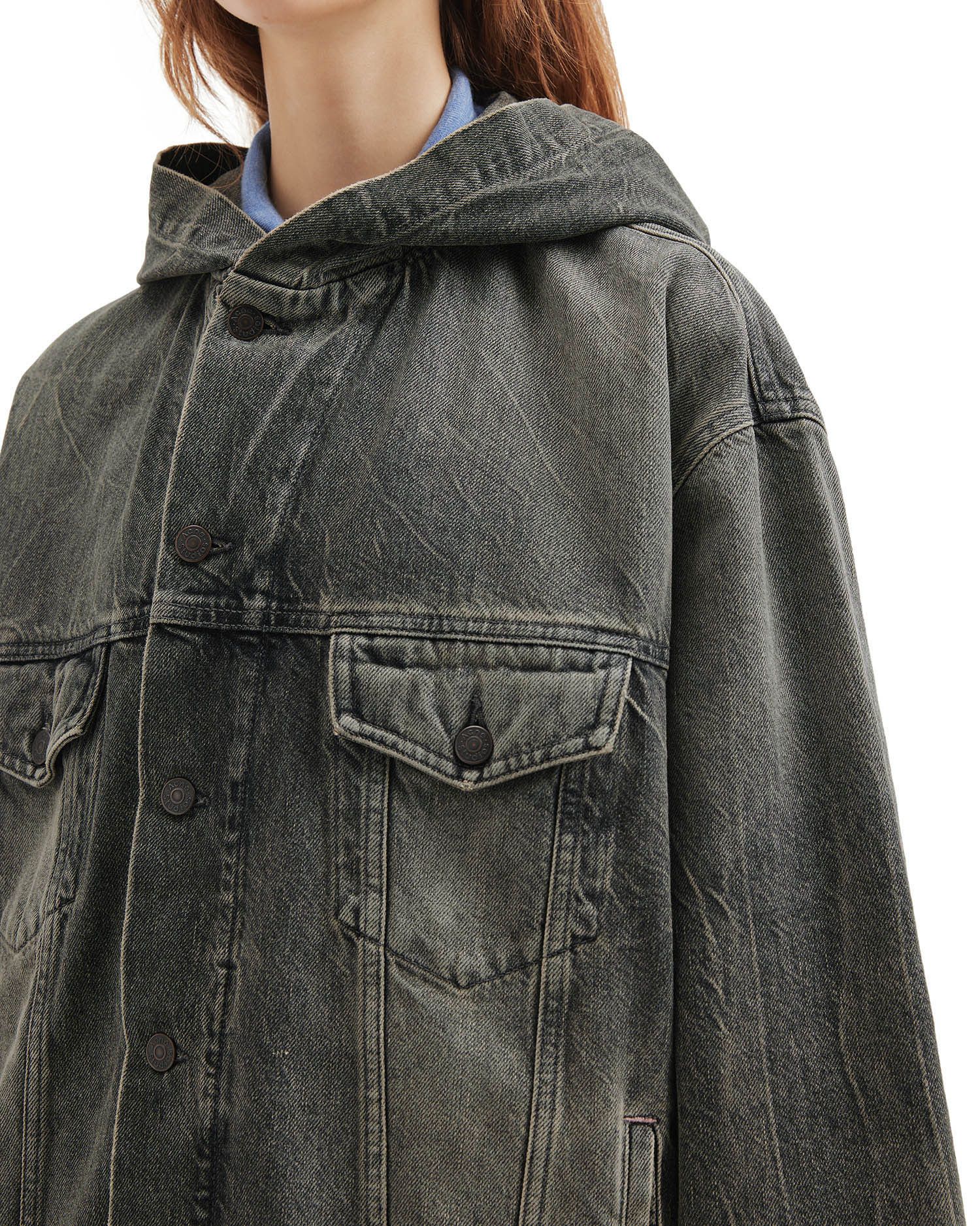 Acne Studios Acne Studios Hooded Denim Jacket Size XS / US 0-2 / IT 36-38 - 5 Thumbnail