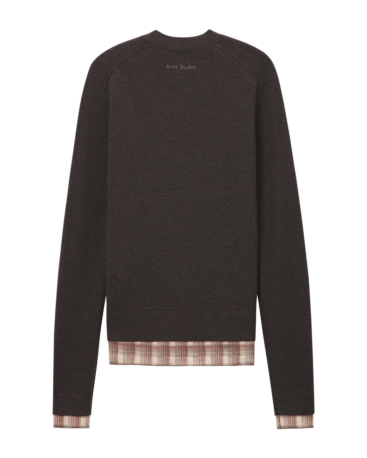 Acne Studios Acne Studios Plaid Spliced Knit Cardigan Size XS / US 0-2 / IT 36-38 - 6 Thumbnail