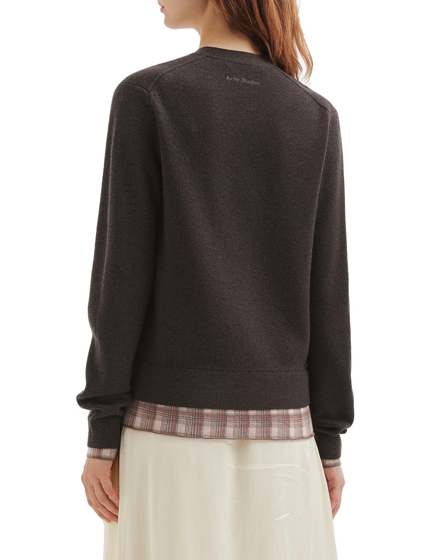 Acne Studios Acne Studios Plaid Spliced Knit Cardigan Size XS / US 0-2 / IT 36-38 - 4 Thumbnail