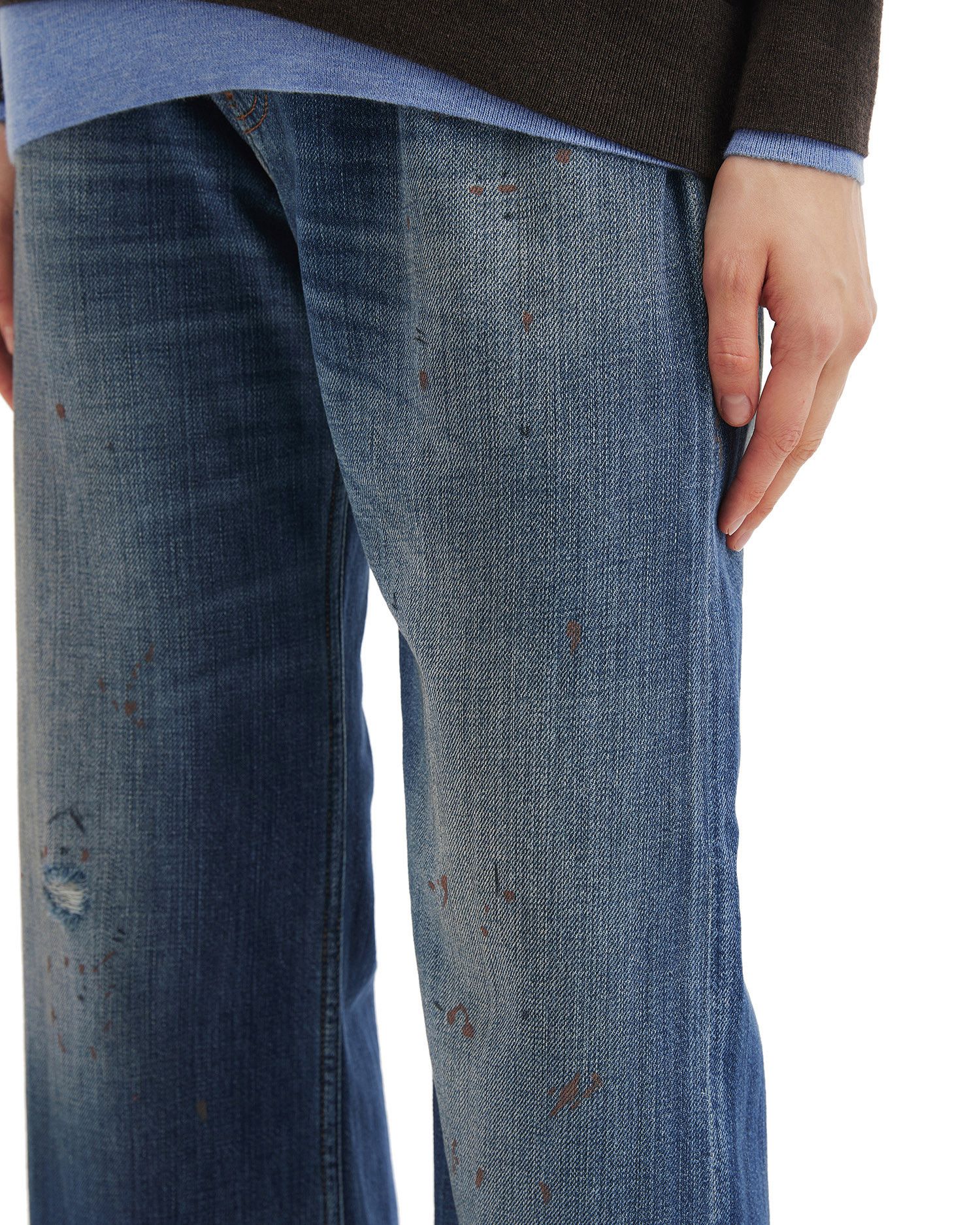 Acne Studios Acne Studios 2021F LOOSE FIT Ripped Distressed Design Jeans Size 27" / US 4 / IT 40 - 5 Thumbnail