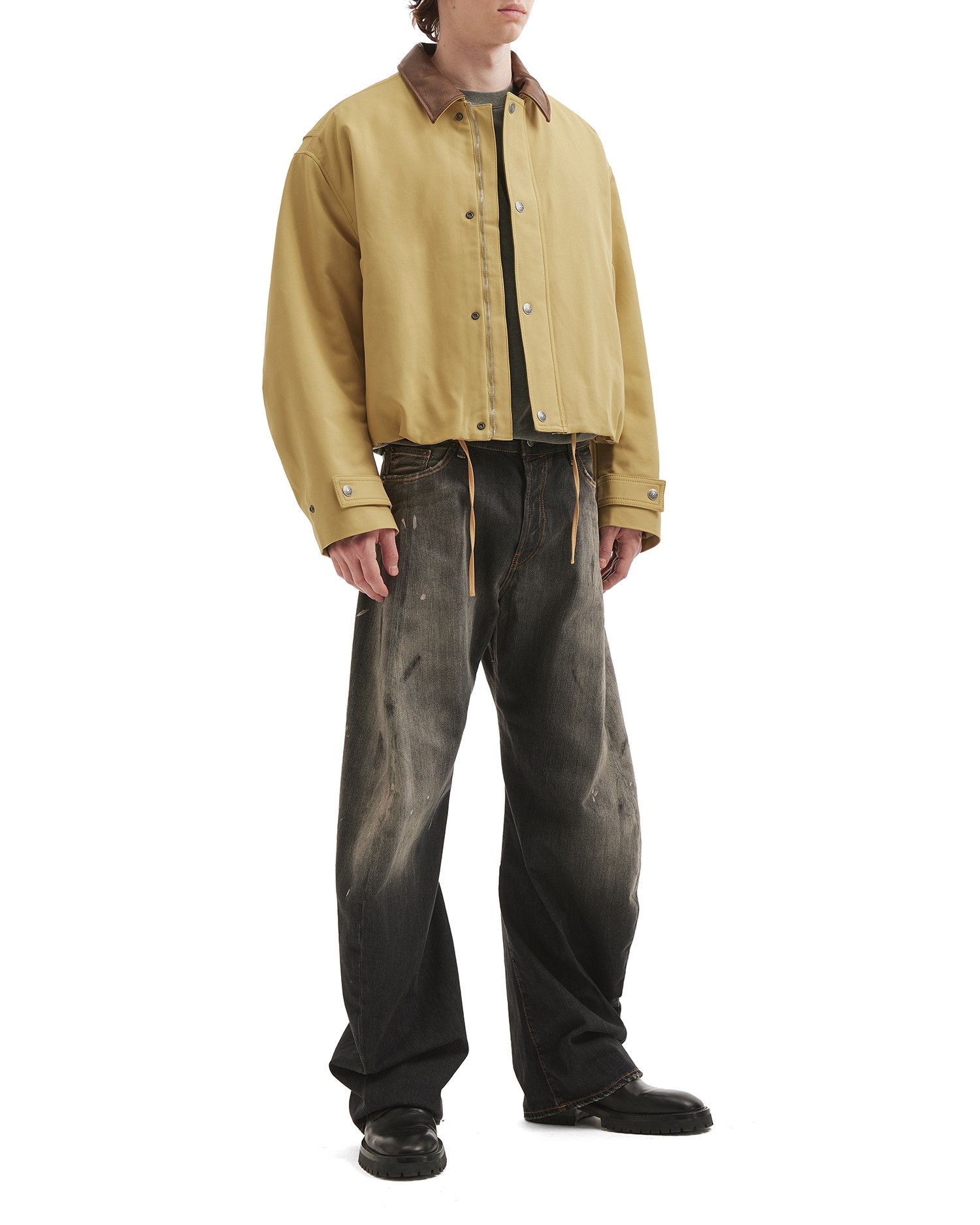 Acne Studios Acne Studios Spliced Collar Straight Button Jacket Size US L / EU 52-54 / 3 - 2 Thumbnail