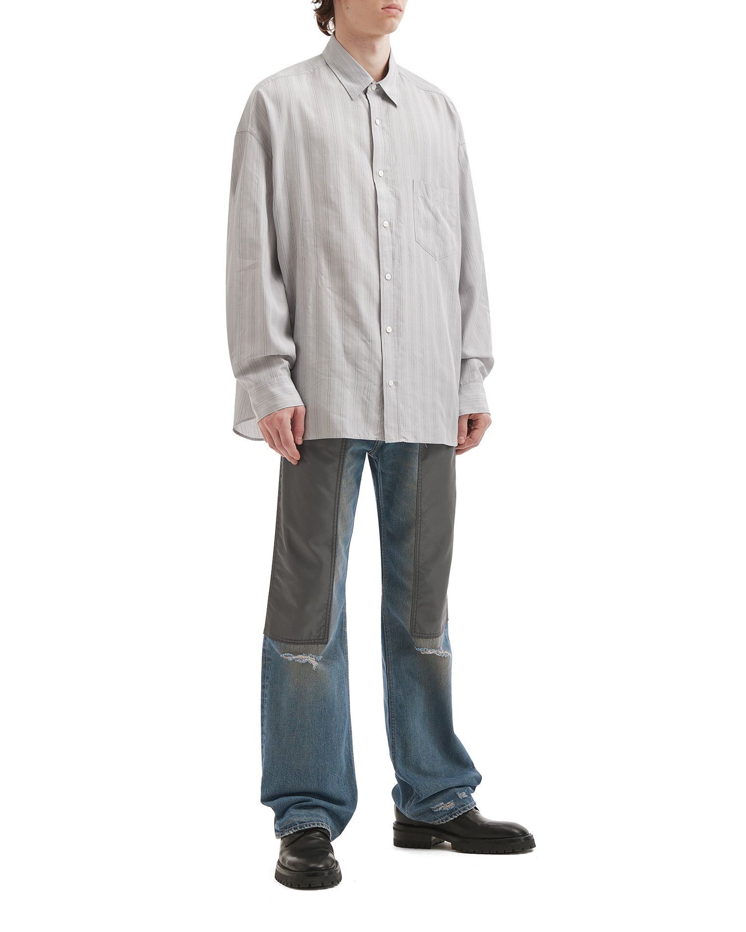 Acne Studios Acne Studios Ripped Spliced Design Jeans Size US 28 / EU 44 - 2 Thumbnail