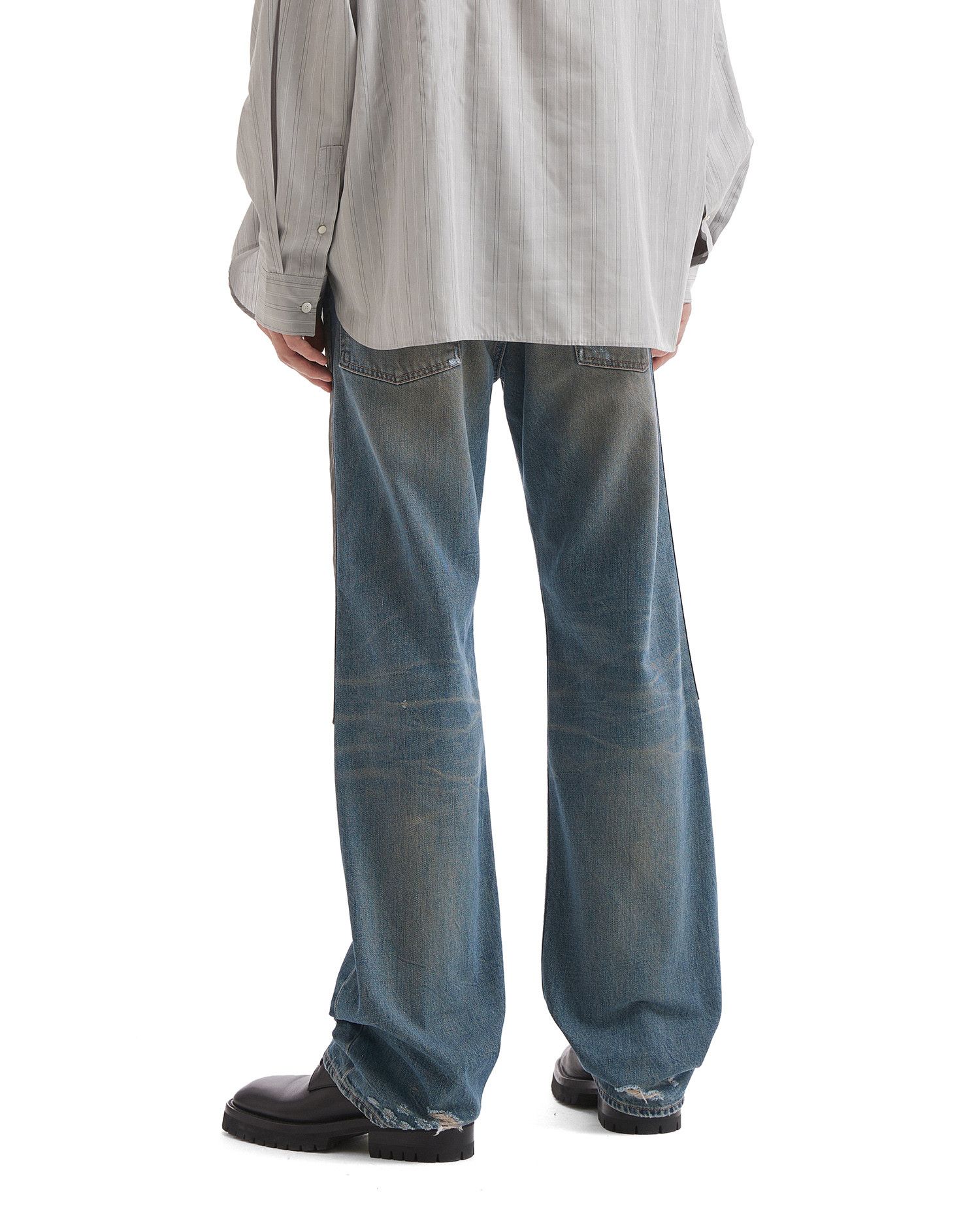 Acne Studios Acne Studios Ripped Spliced Design Jeans Size US 30 / EU 46 - 4 Thumbnail