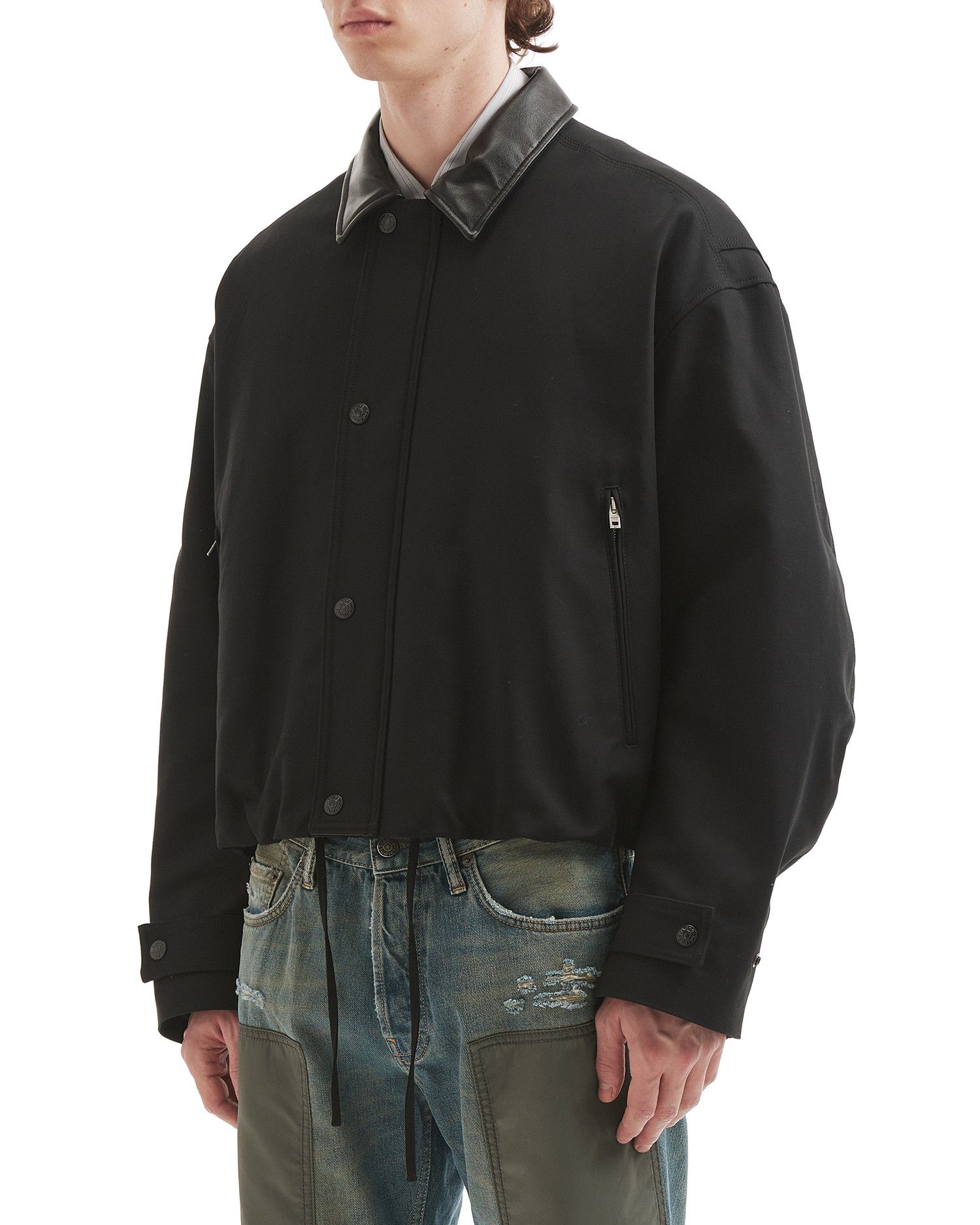Acne Studios Acne Studios Spliced Collar Straight Button Jacket Size US L / EU 52-54 / 3 - 3 Thumbnail