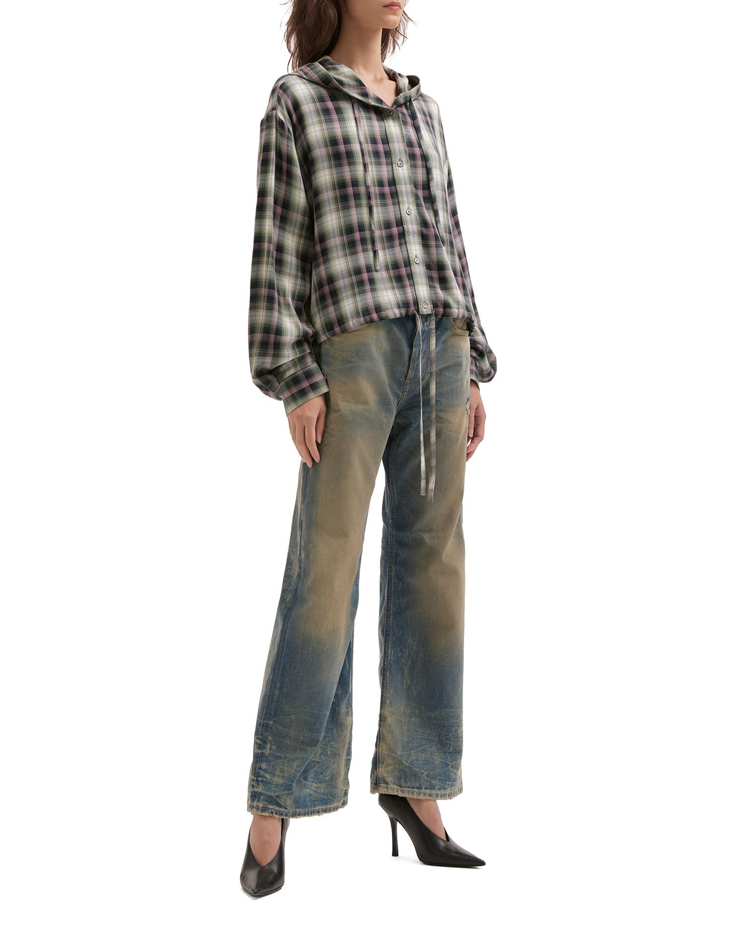 Acne Studios Acne Studios Plaid Hooded Top Size M / US 6-8 / IT 42-44 - 2 Thumbnail