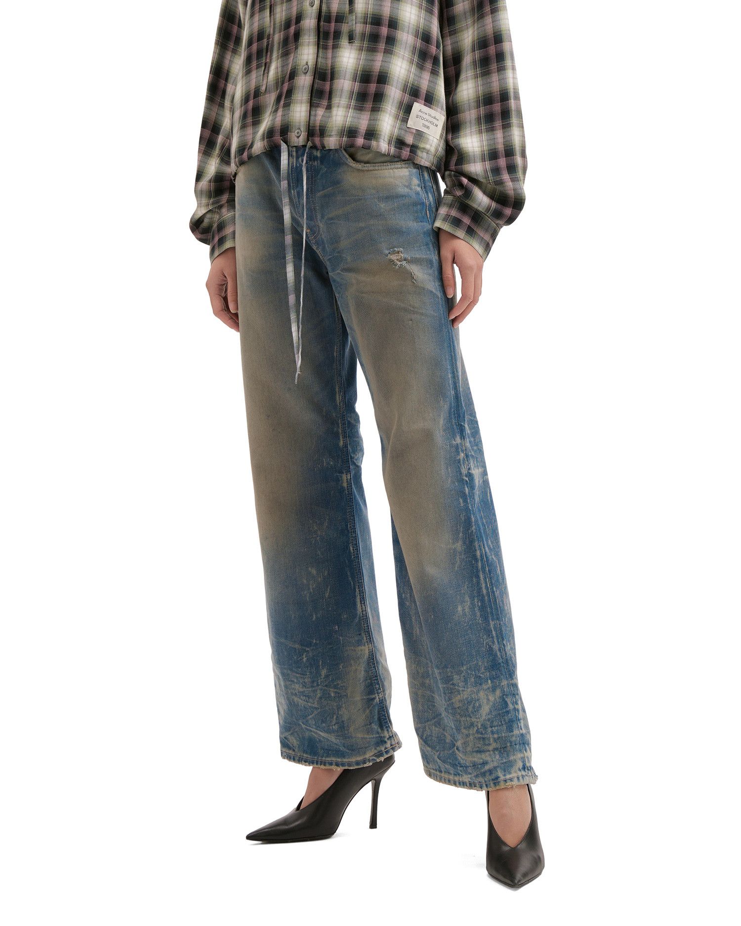 Acne Studios Acne Studios 2021F LOOSE FIT Distressed Design Jeans Size 26" / US 2 / IT 38 - 3 Thumbnail