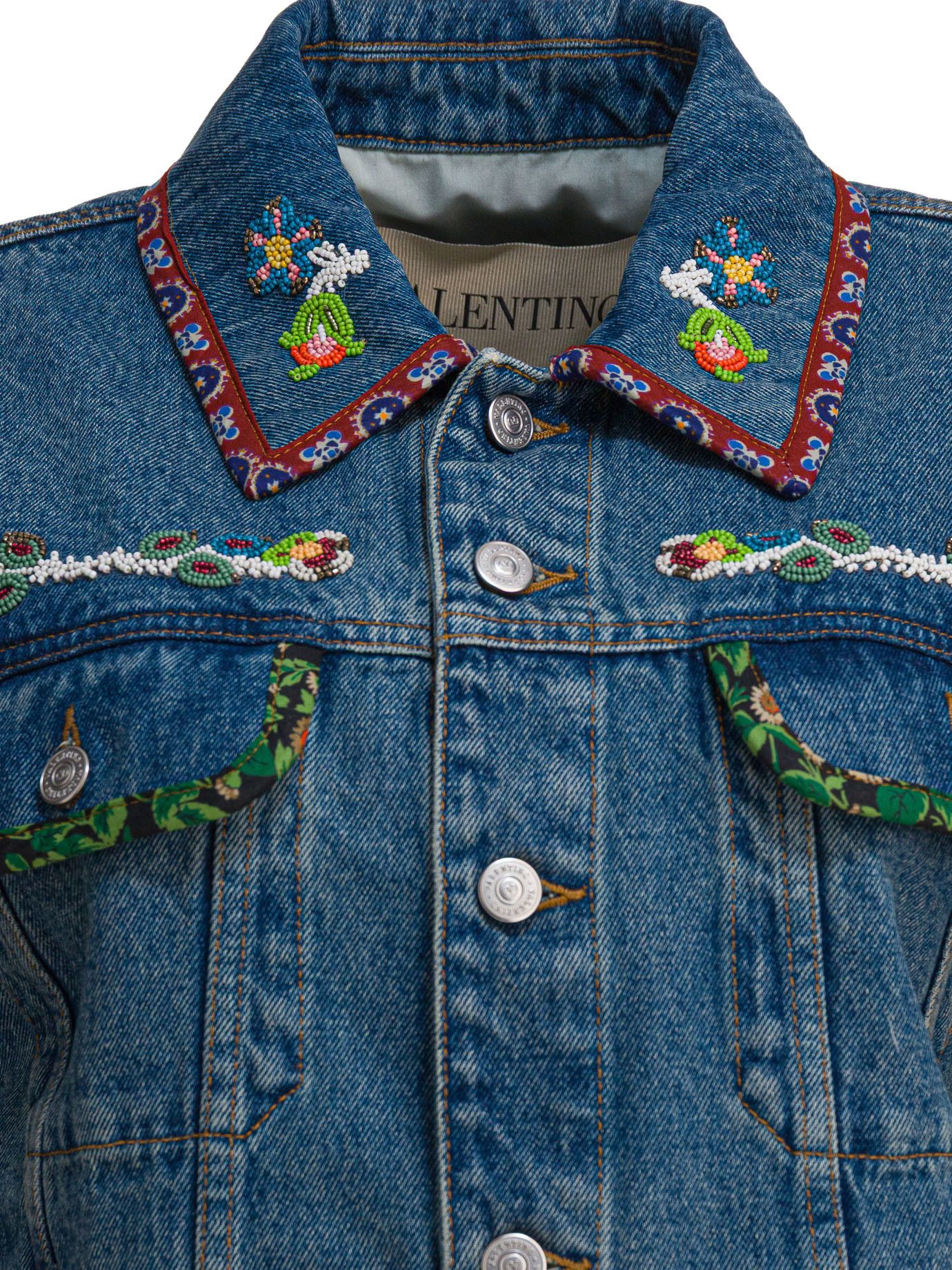Valentino Valentino Embroidery Denim Jacket tag size 44 Women - USA Duties Paid Size M / US 6-8 / IT 42-44 - 3 Thumbnail