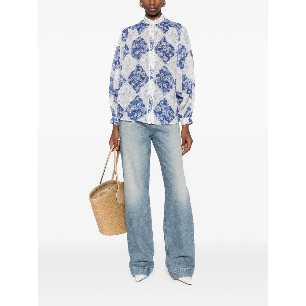 TWINSET Twinset BLUE Tops - Blouses Size M / US 6-8 / IT 42-44 - 5 Thumbnail