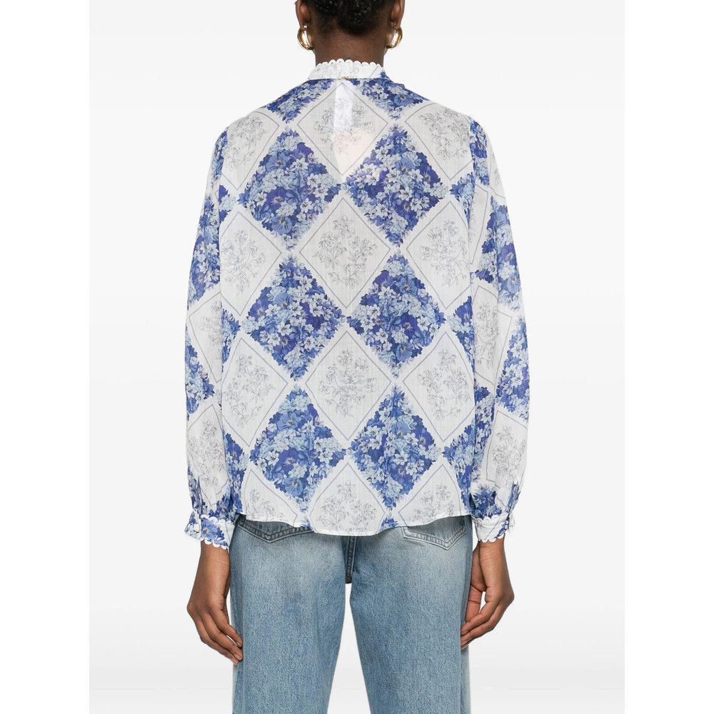 TWINSET Twinset BLUE Tops - Blouses Size M / US 6-8 / IT 42-44 - 4 Thumbnail