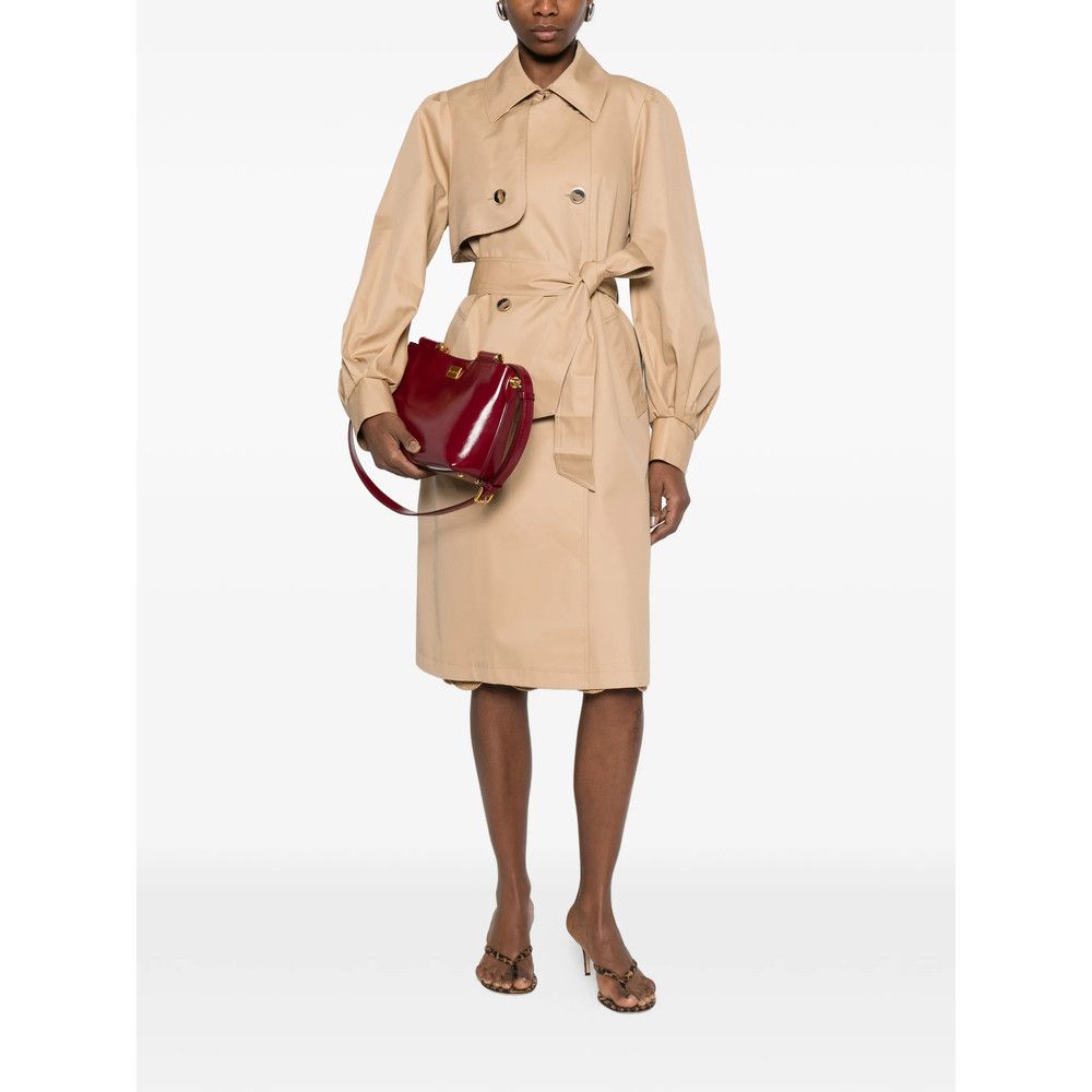TWINSET Twinset NEUTRALS Coats - Double Breasted & Peacoats Size S / US 4 / IT 40 - 3 Thumbnail