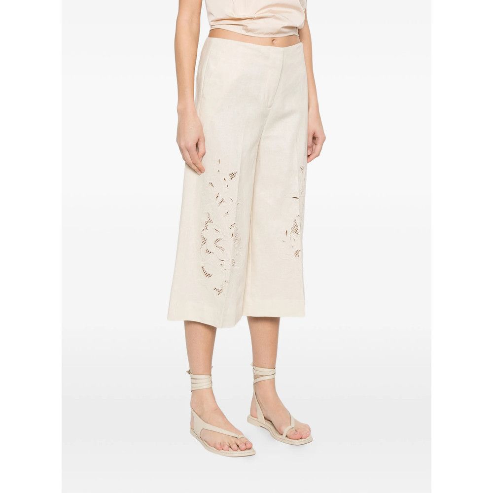 TWINSET Twinset NEUTRALS Trousers - Cropped Trousers Size 28" / US 6 / IT 42 - 4 Thumbnail