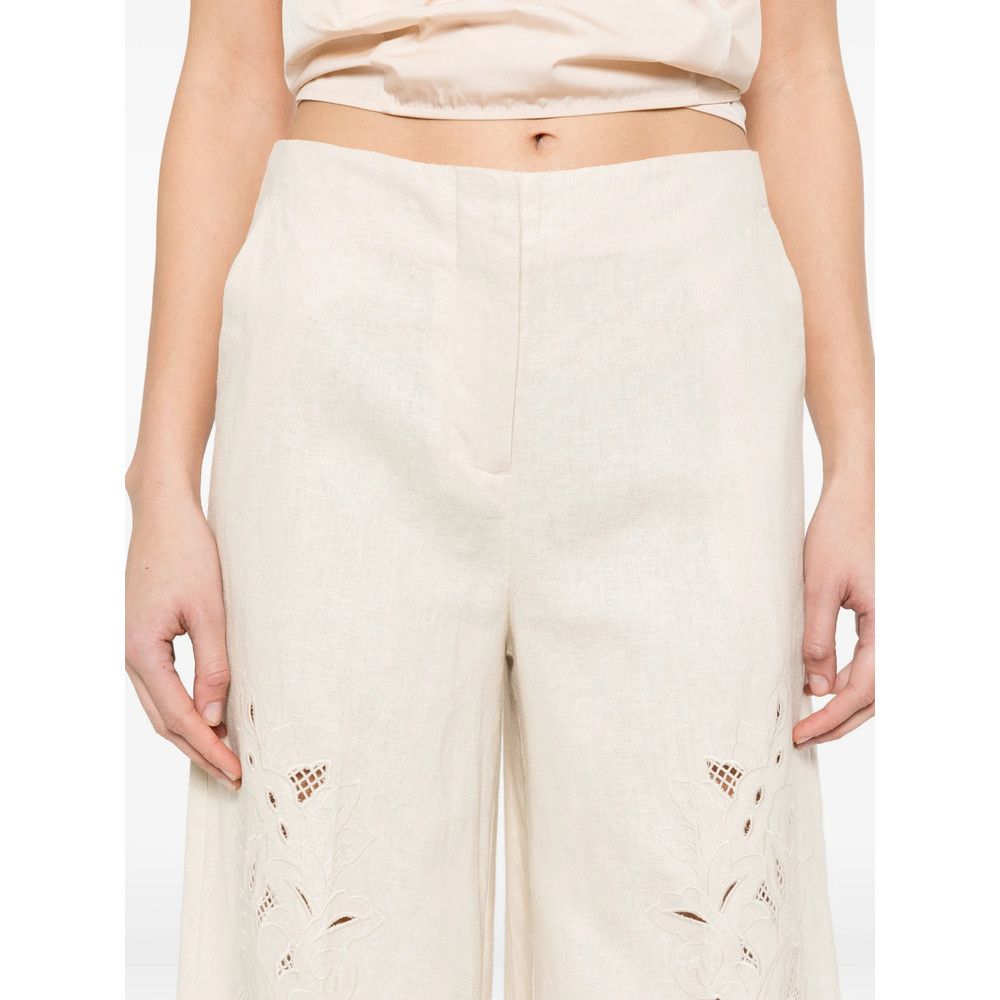 TWINSET Twinset NEUTRALS Trousers - Cropped Trousers Size 28" / US 6 / IT 42 - 2 Thumbnail
