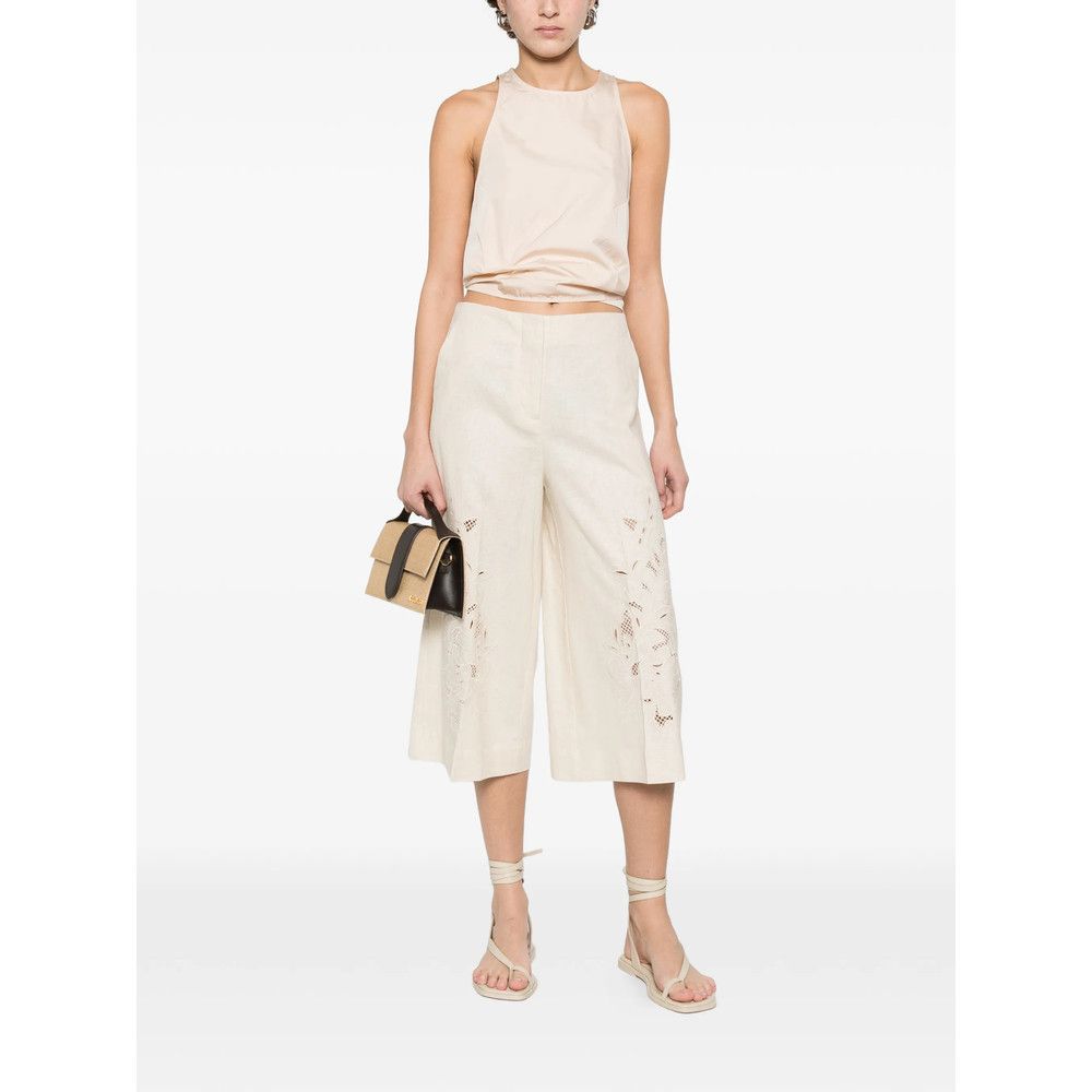 TWINSET Twinset NEUTRALS Trousers - Cropped Trousers Size 28" / US 6 / IT 42 - 3 Thumbnail