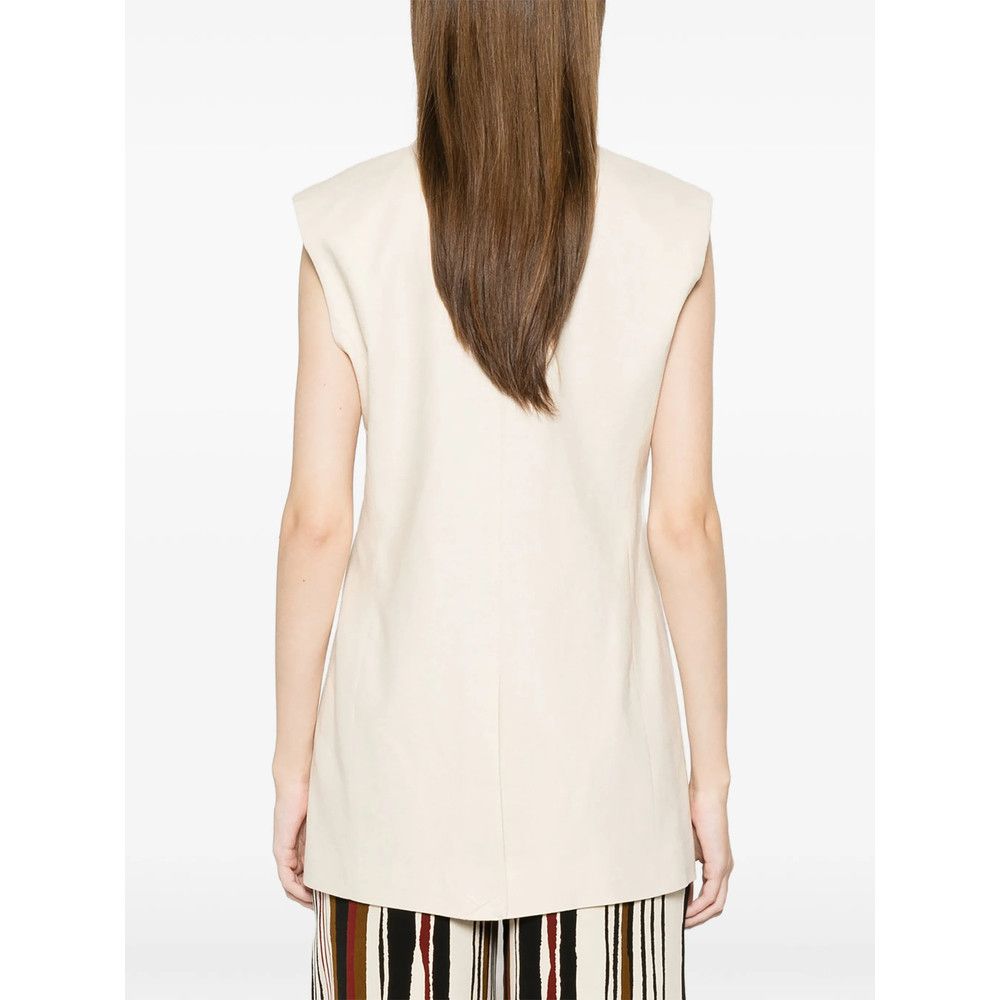 TWINSET Twinset NEUTRALS Jackets - Waistcoat & Gilets Size S / US 4 / IT 40 - 5 Thumbnail
