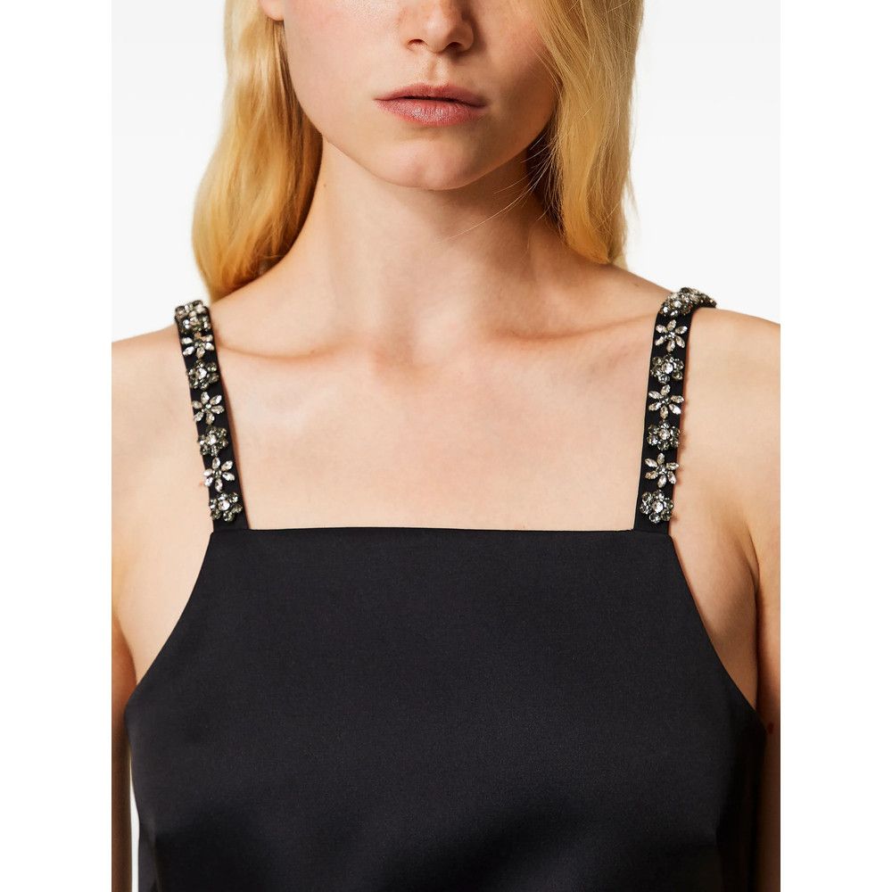 TWINSET Twinset BLACK Dresses - Day Dresses Size M / US 6-8 / IT 42-44 - 5 Thumbnail