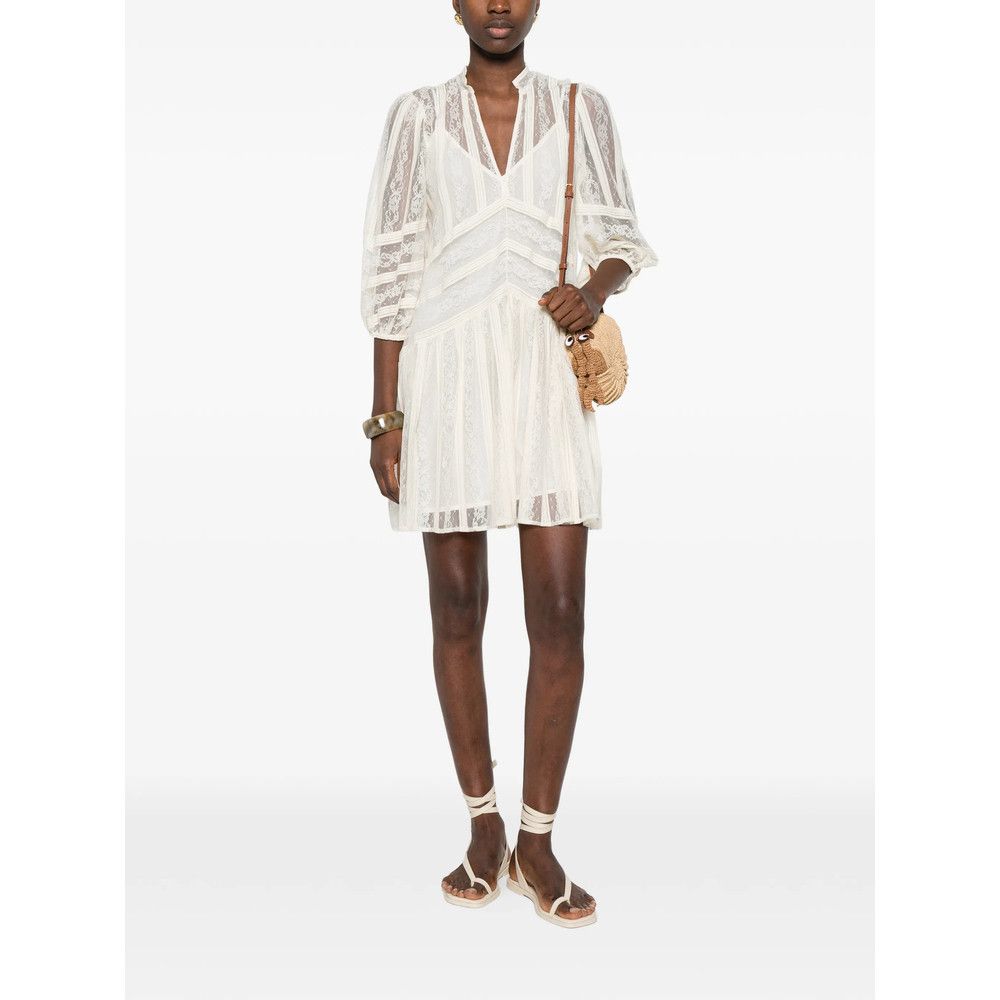 TWINSET Twinset NEUTRALS Dresses - Day Dresses Size S / US 4 / IT 40 - 4 Thumbnail