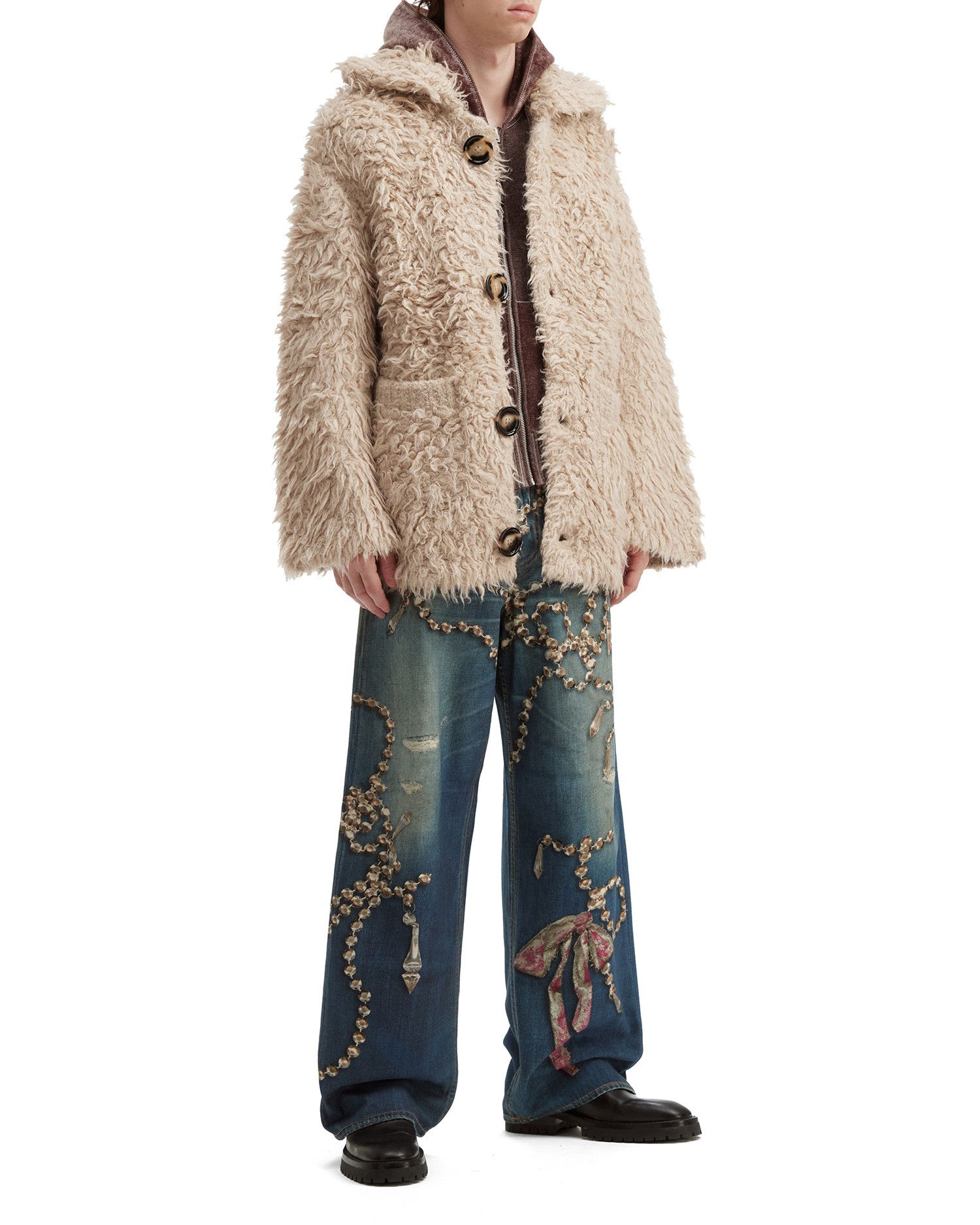 Acne Studios Acne Studios Fur Fleece Knit Cardigan Size US XXL / EU 58 / 5 - 2 Thumbnail