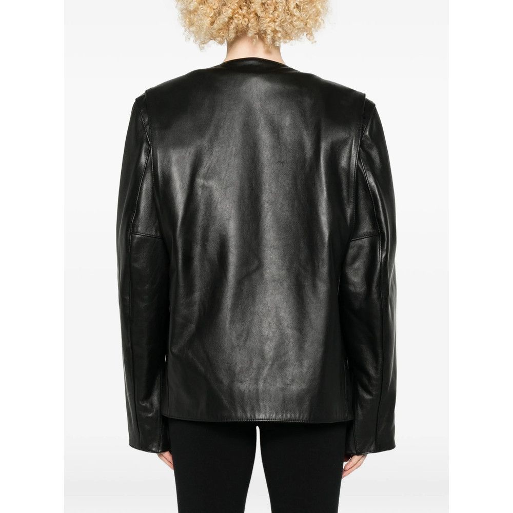 Toteme Toteme BLACK Jackets - Leather Jackets Size XS / US 0-2 / IT 36-38 - 2 Thumbnail