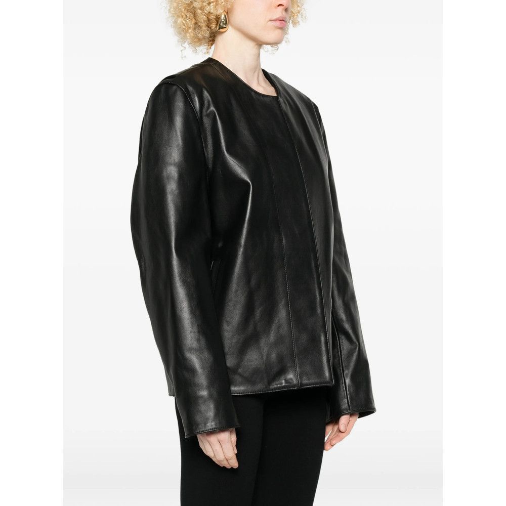 Toteme Toteme BLACK Jackets - Leather Jackets Size XS / US 0-2 / IT 36-38 - 3 Thumbnail