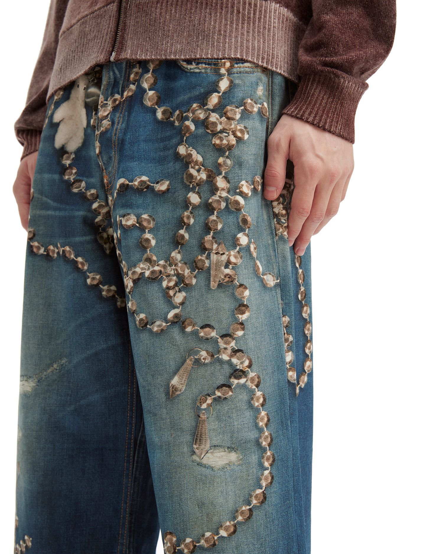 Acne Studios Acne Studios Chain Pattern Print Jeans Size US 30 / EU 46 - 5 Thumbnail