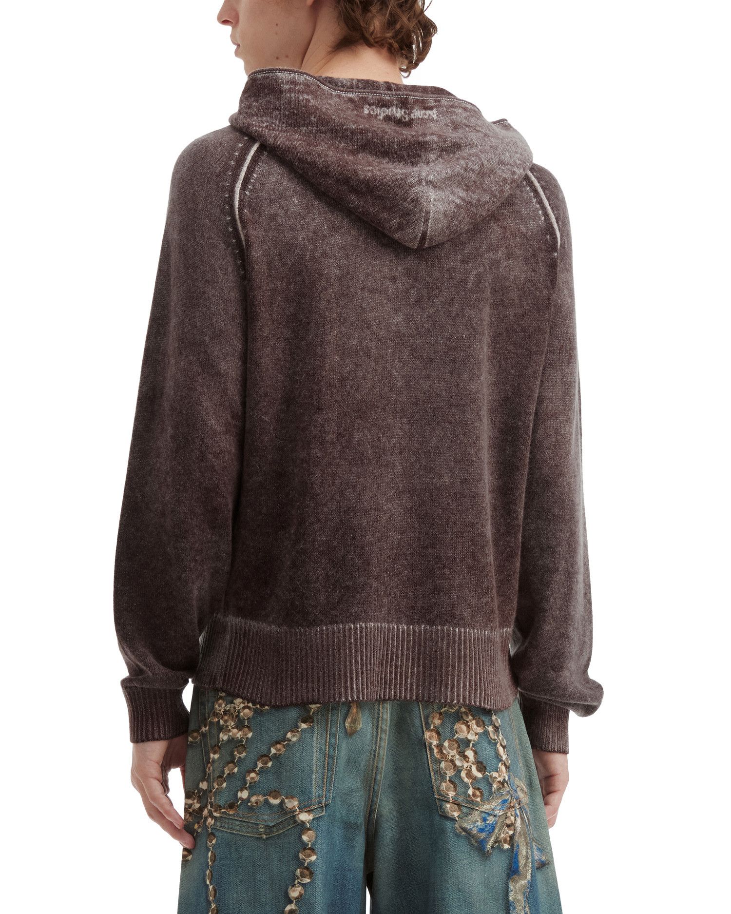 Acne Studios Acne Studios Faded Effect Hooded Zipper Knitwear Size US L / EU 52-54 / 3 - 4 Thumbnail