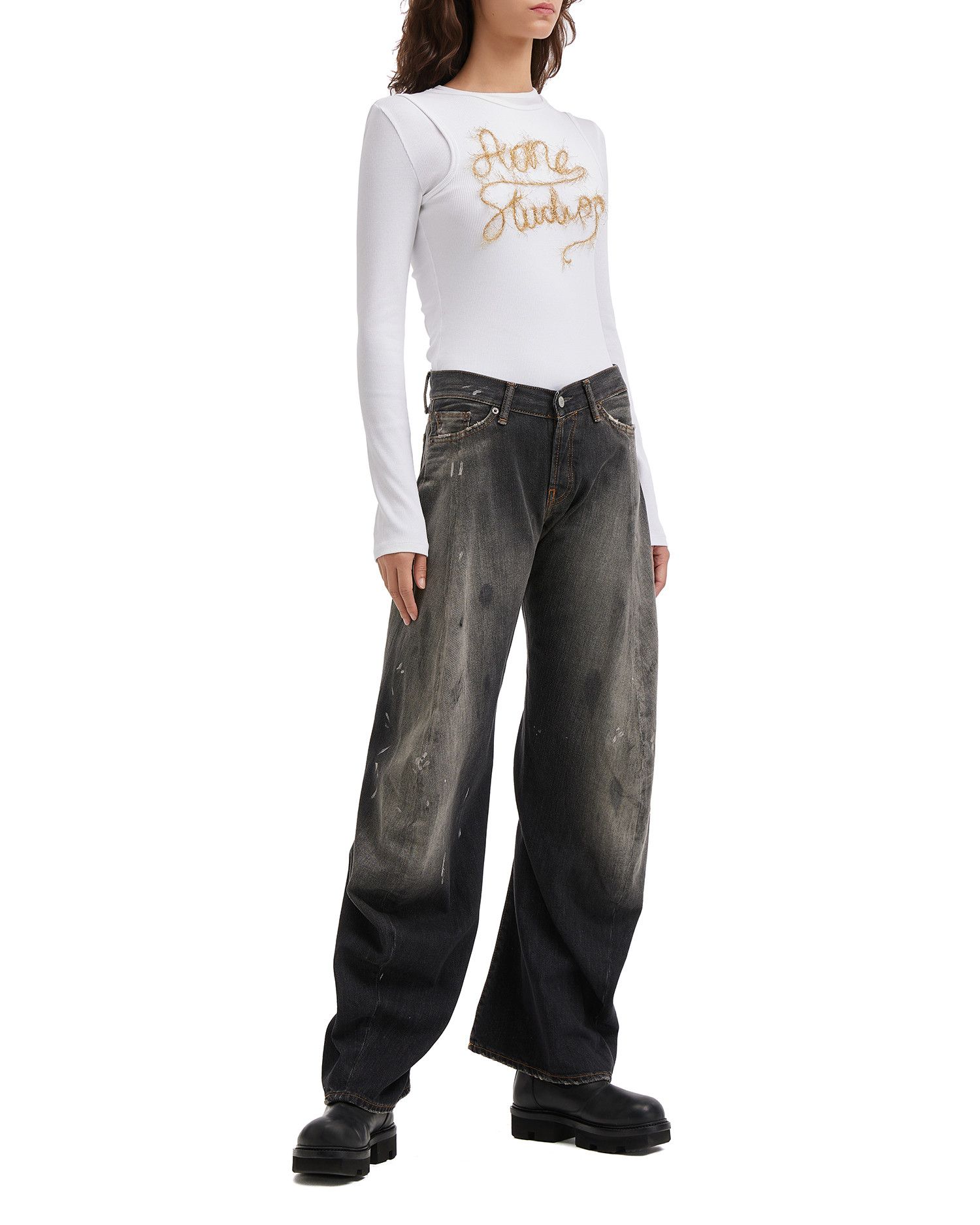 Acne Studios Acne Studios Letter Graphic Long Sleeve Top Size S / US 4 / IT 40 - 2 Thumbnail