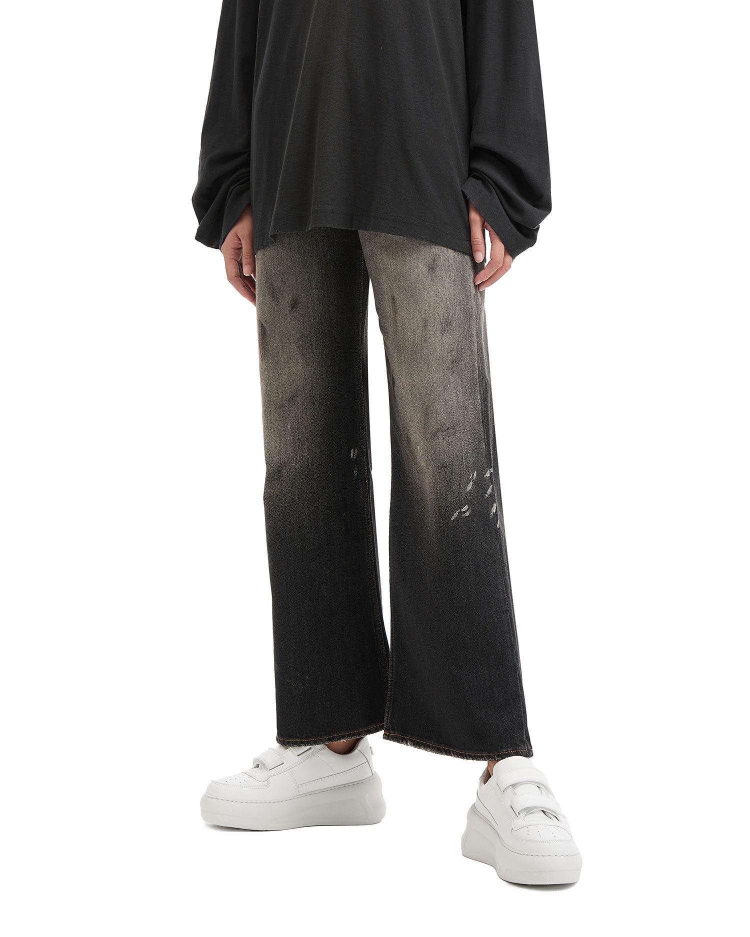 Acne Studios Acne Studios 2021F LOOSE FIT Splatter Distressed Design J... Size 25" / US 0 / IT 36 - 3 Thumbnail