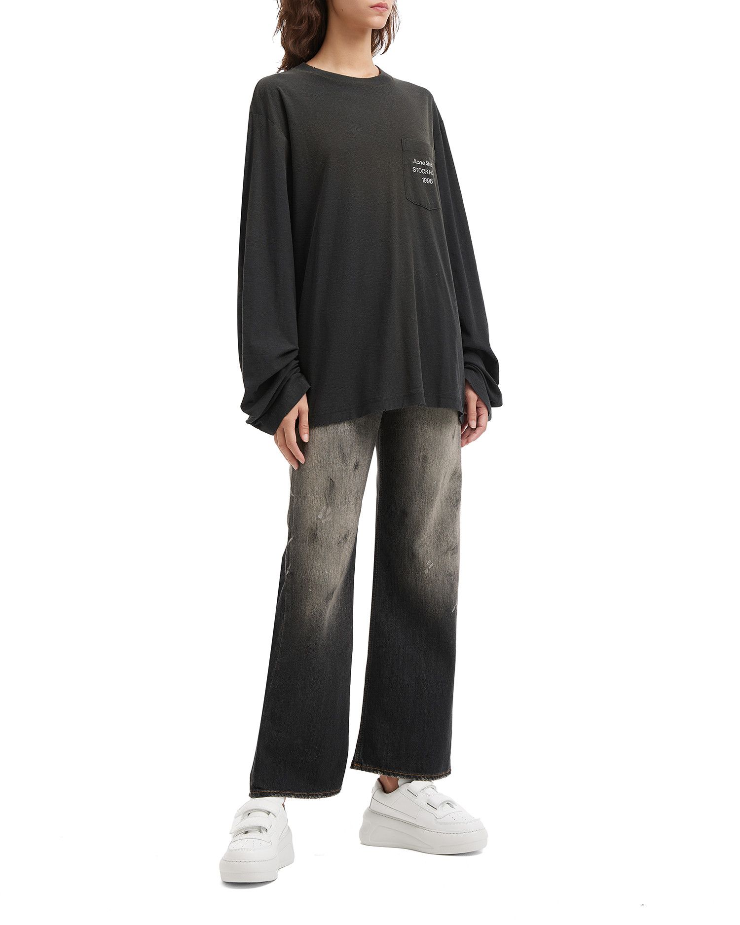 Acne Studios Acne Studios 2021F LOOSE FIT Splatter Distressed Design J... Size 28" / US 6 / IT 42 - 2 Thumbnail