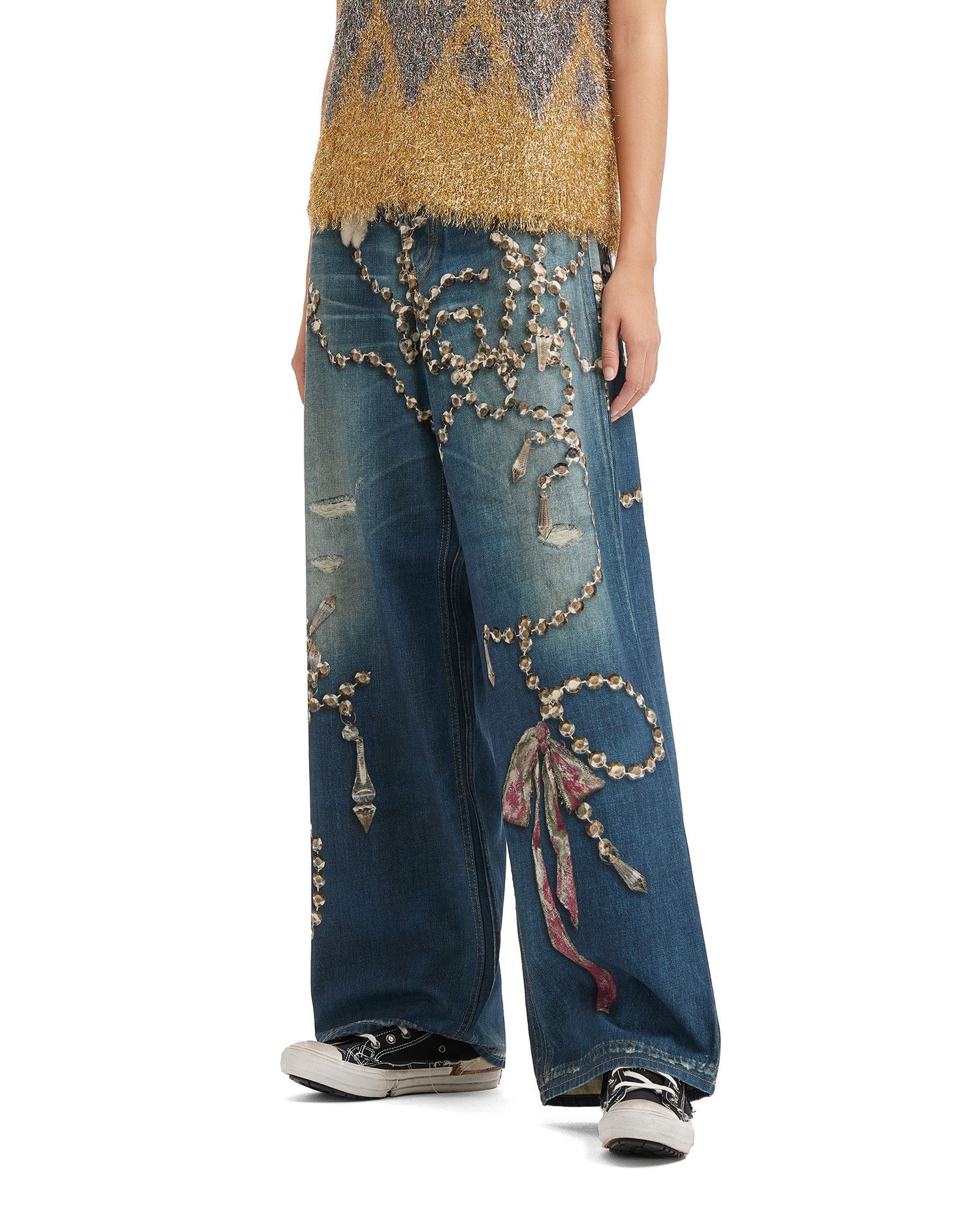 Acne Studios Acne Studios Chain Pattern Print Jeans Size 24" / US 00 / IT 34 - 3 Thumbnail
