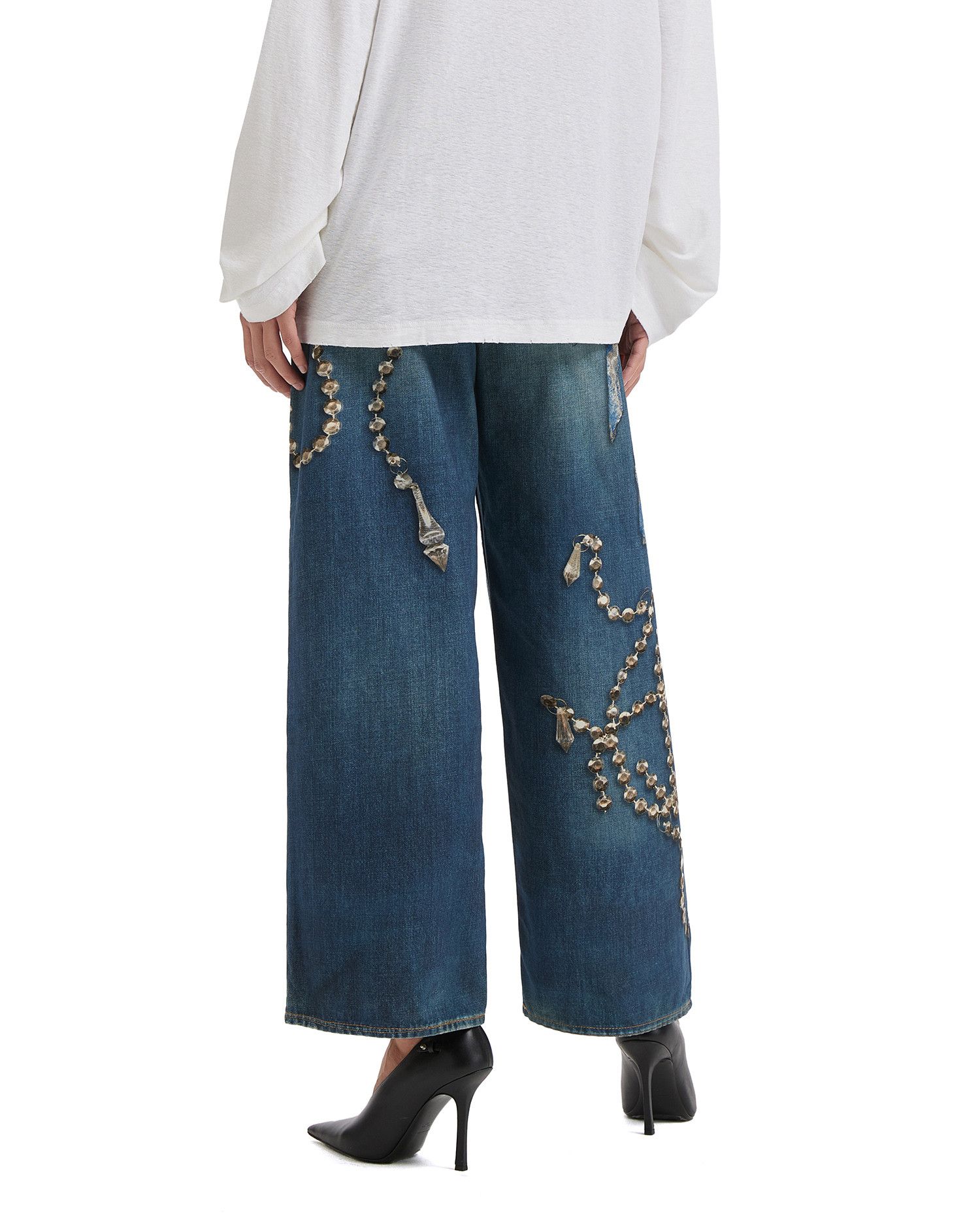 Acne Studios Acne Studios Chain Pattern Print Jeans Size 22" - 4 Thumbnail