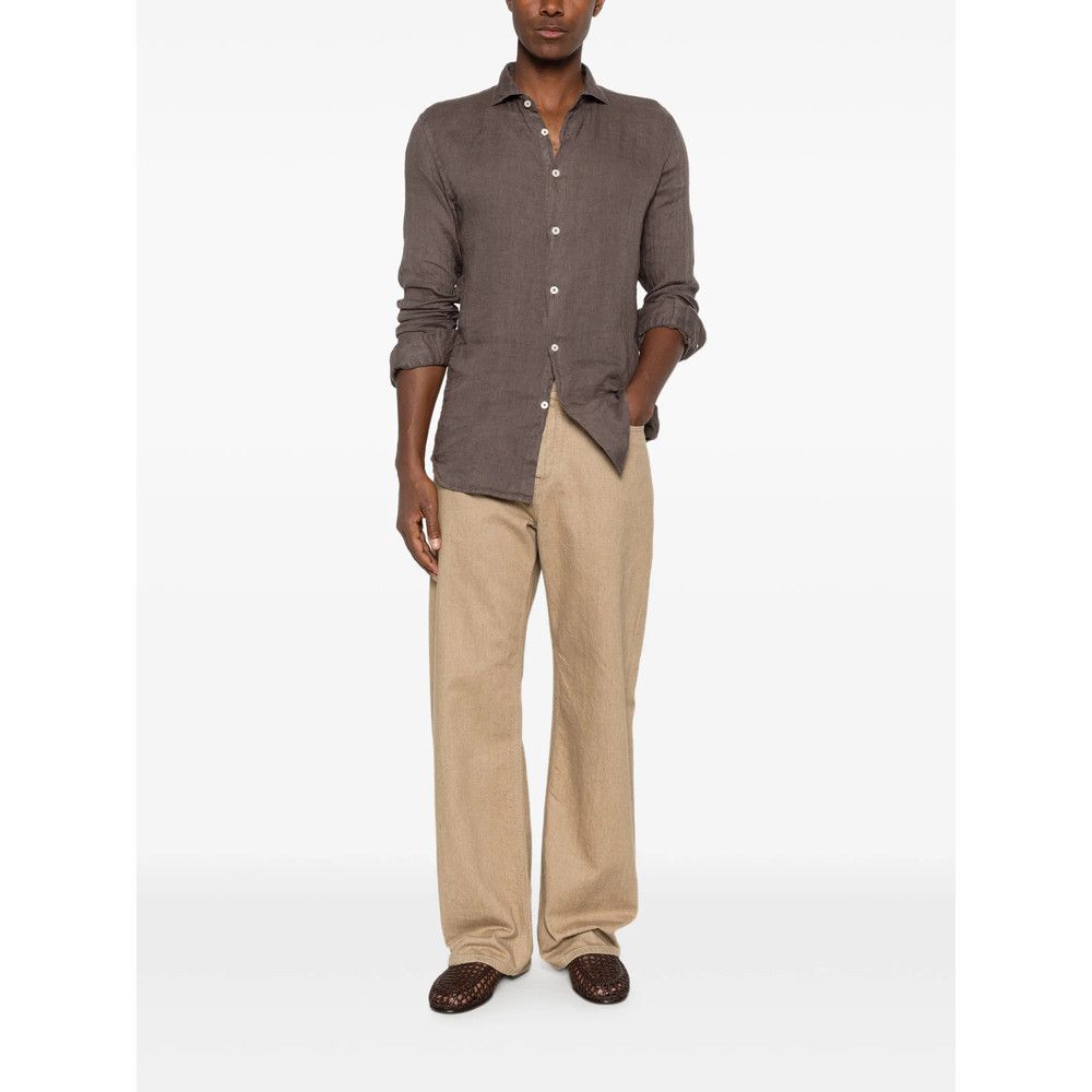 Altea Altea BROWN Shirts Size US XL / EU 56 / 4 - 3 Thumbnail