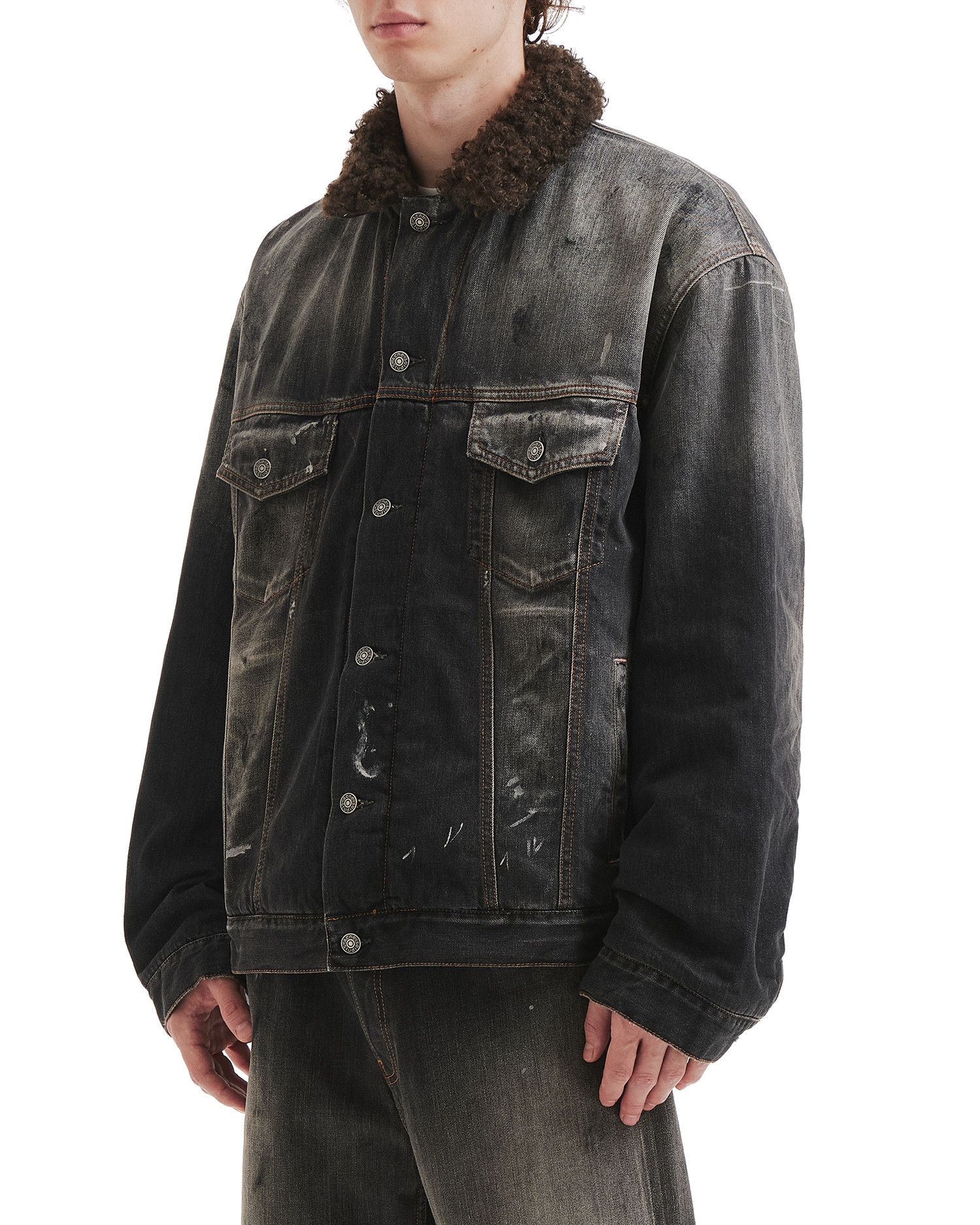 Acne Studios Acne Studios Fur Collar Denim Jacket Size US L / EU 52-54 / 3 - 3 Thumbnail