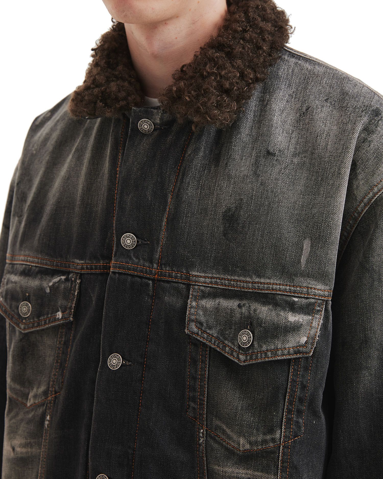 Acne Studios Acne Studios Fur Collar Denim Jacket Size US L / EU 52-54 / 3 - 5 Thumbnail