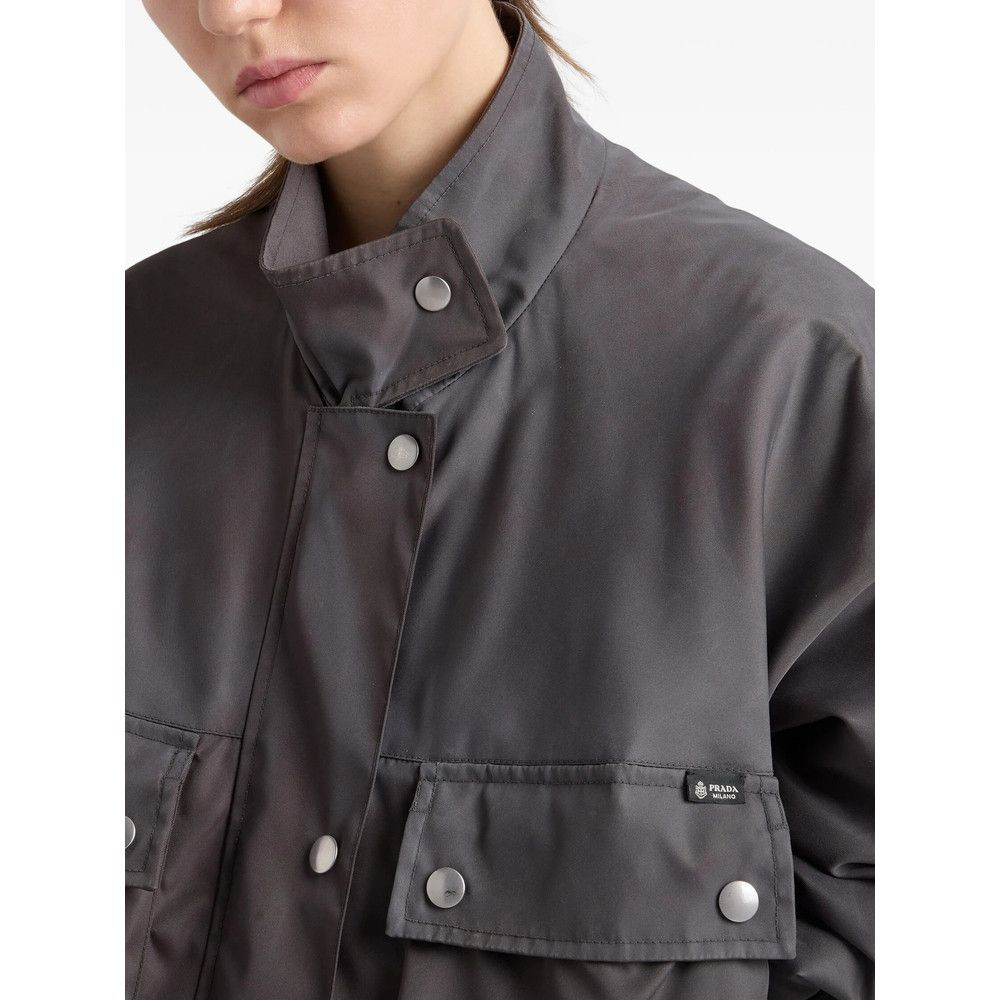 Prada Prada GREY Jackets - Military Jackets Size S / US 4 / IT 40 - 3 Thumbnail