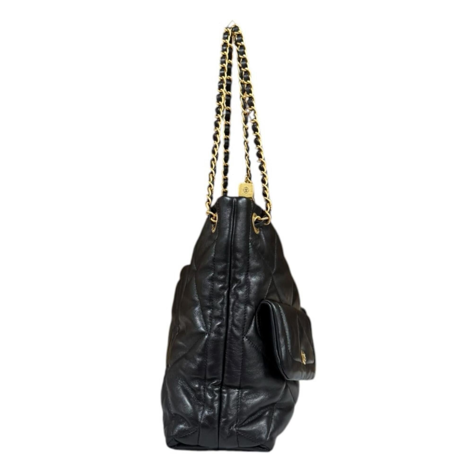 Chanel Chanel 2025/26 Autumn/Winter Collection Shopping Bag, Matelassé Shoulder AS5740-B22139-94305, Black, Women's, CHANEL Chain Size ONE SIZE - 4 Thumbnail