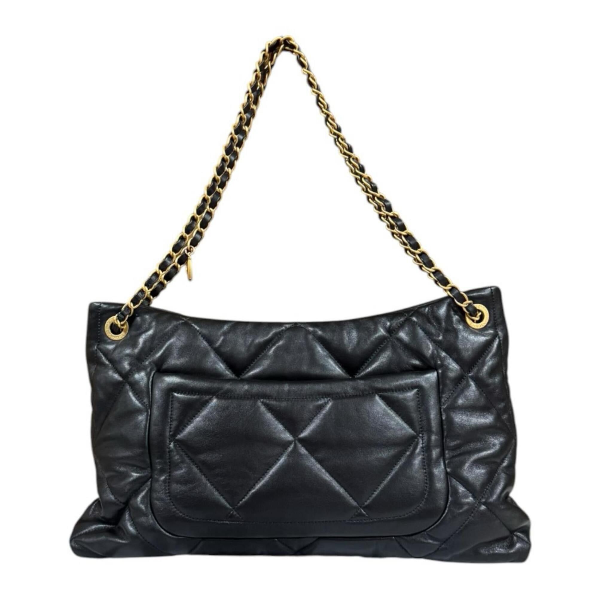 Chanel Chanel 2025/26 Autumn/Winter Collection Shopping Bag, Matelassé Shoulder AS5740-B22139-94305, Black, Women's, CHANEL Chain Size ONE SIZE - 3 Thumbnail