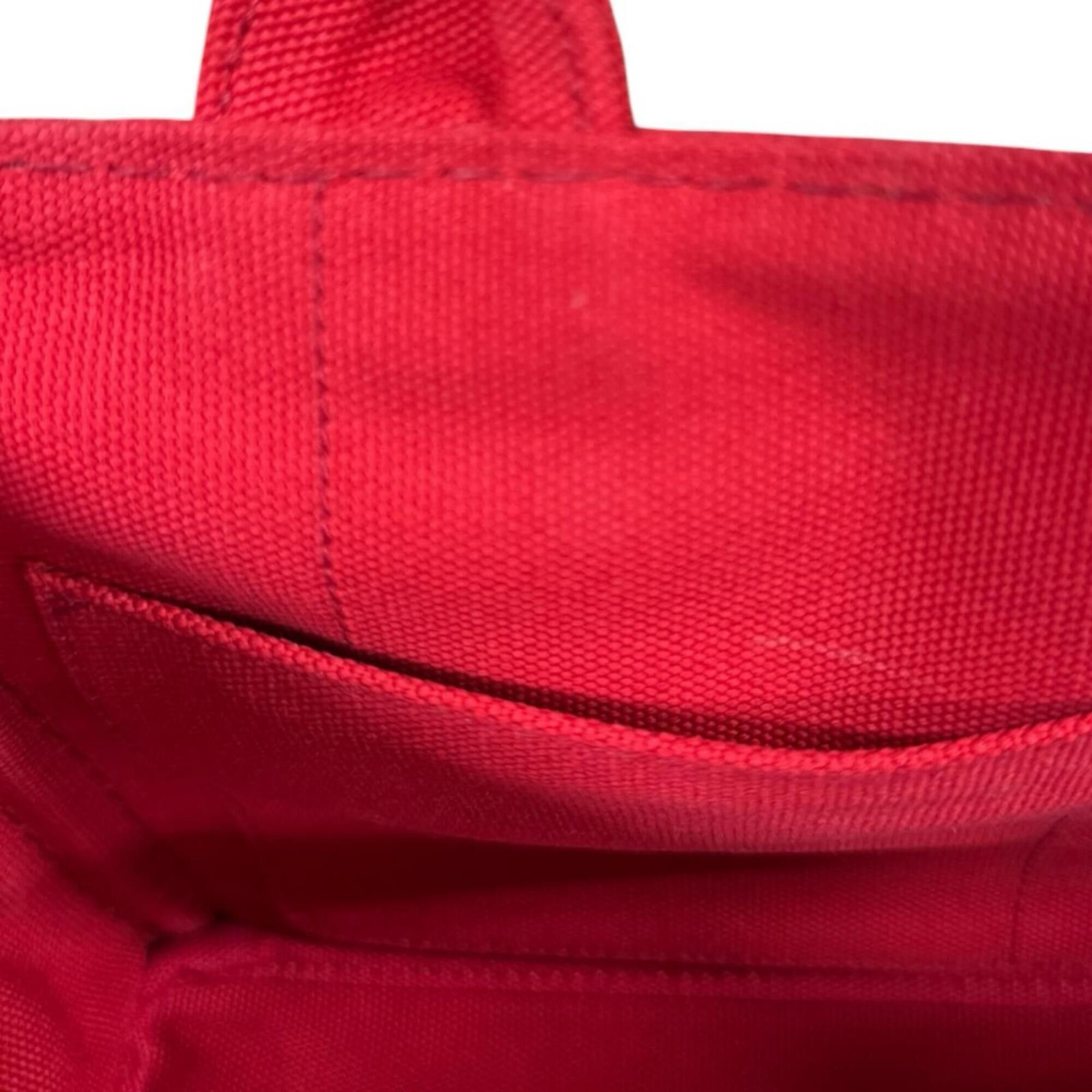 Prada Prada Canapa Tote SS Shoulder Bag, Canvas B2439G Red, Women's, PRADA 2-way Size ONE SIZE - 9 Thumbnail