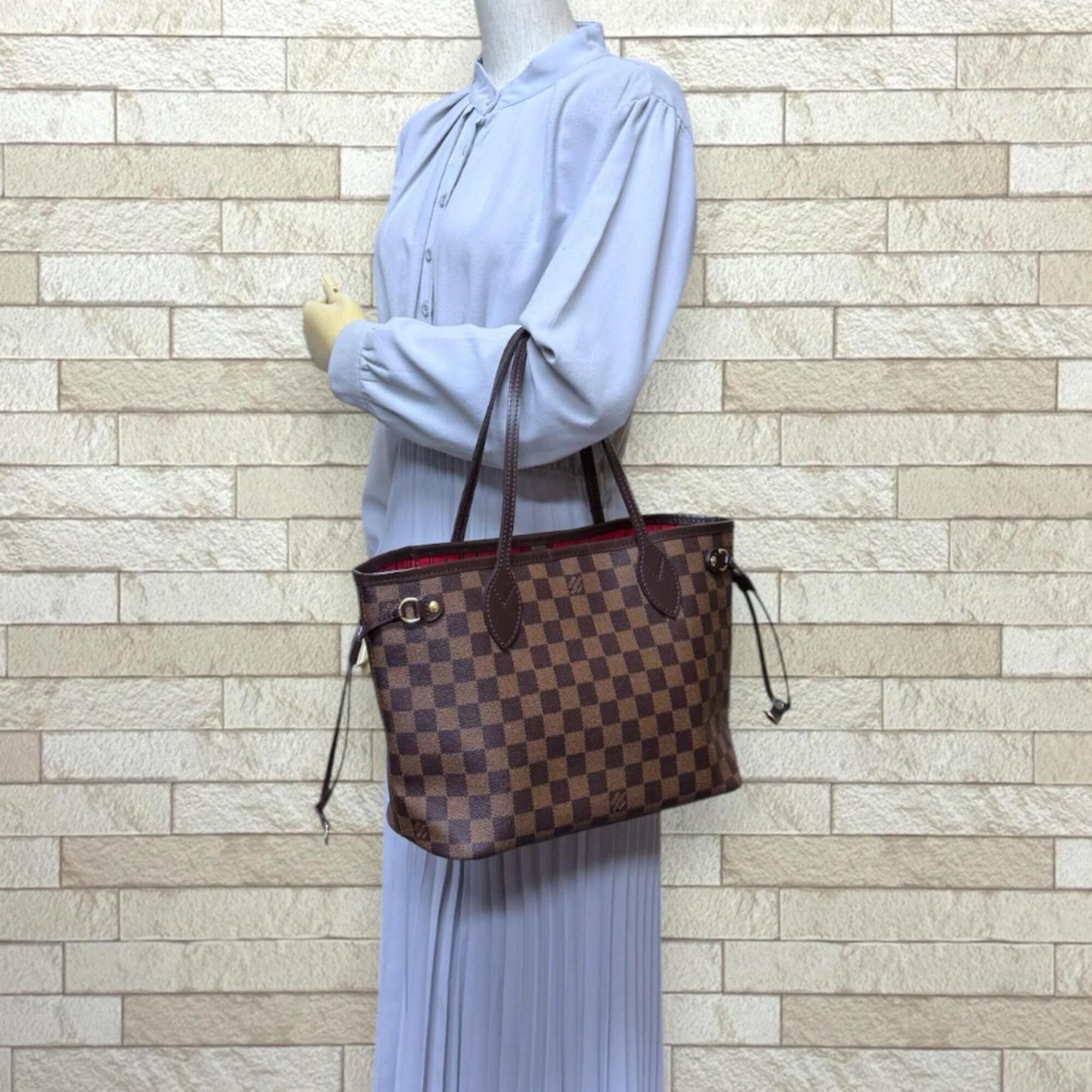 Louis Vuitton Louis Vuitton Neverfull PM LV Damier Tote Bag Canvas N51109 Brown Women's LOUIS VUITTON Size ONE SIZE - 2 Thumbnail