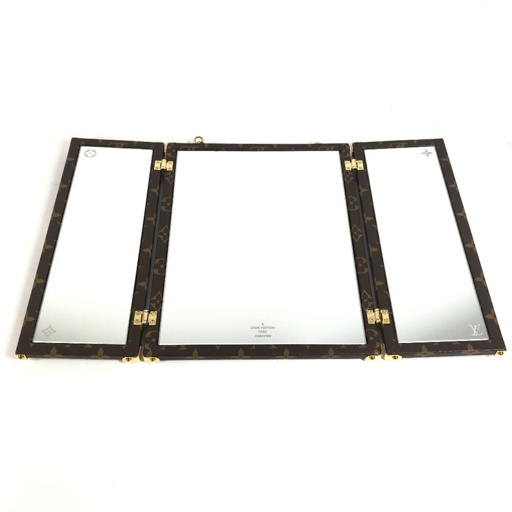 Louis Vuitton LOUIS VUITTON GI0554 Monogram Home Mirror Trunk Interior Tri-fold Canvas Men's Women's Brown Size ONE SIZE - 10 Thumbnail