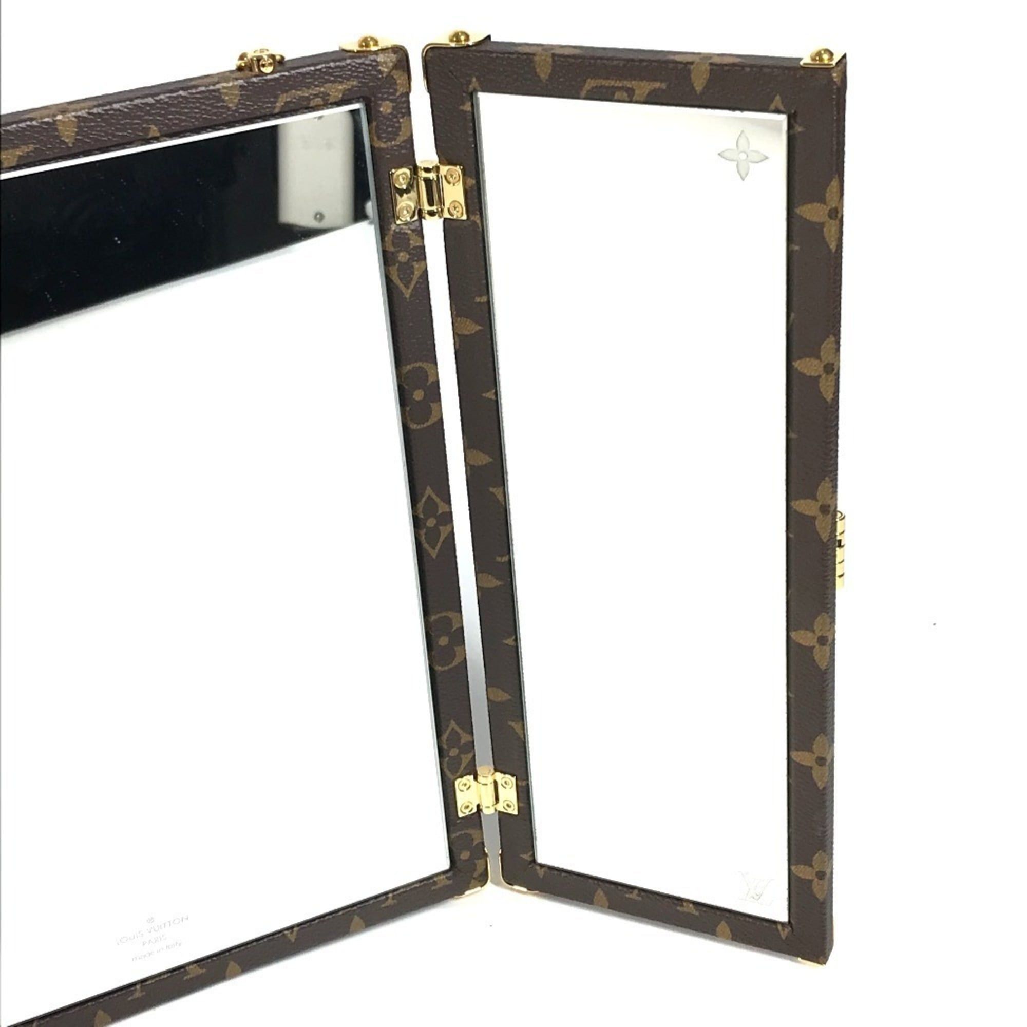 Louis Vuitton LOUIS VUITTON GI0554 Monogram Home Mirror Trunk Interior Tri-fold Canvas Men's Women's Brown Size ONE SIZE - 8 Thumbnail
