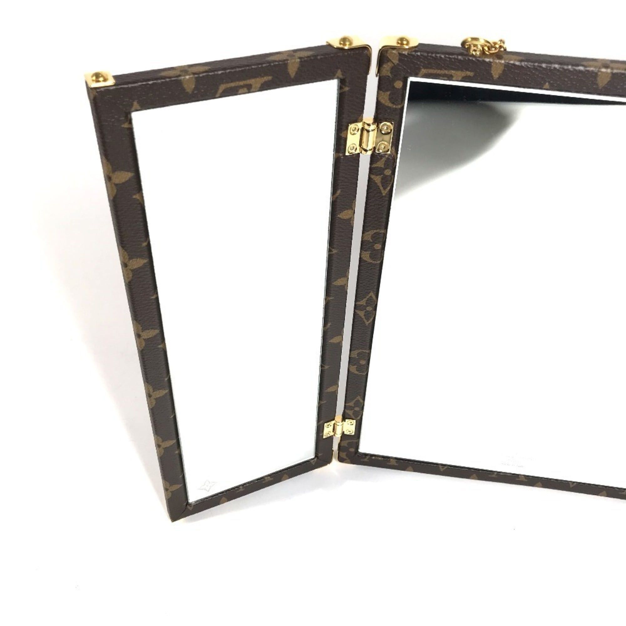 Louis Vuitton LOUIS VUITTON GI0554 Monogram Home Mirror Trunk Interior Tri-fold Canvas Men's Women's Brown Size ONE SIZE - 9 Thumbnail