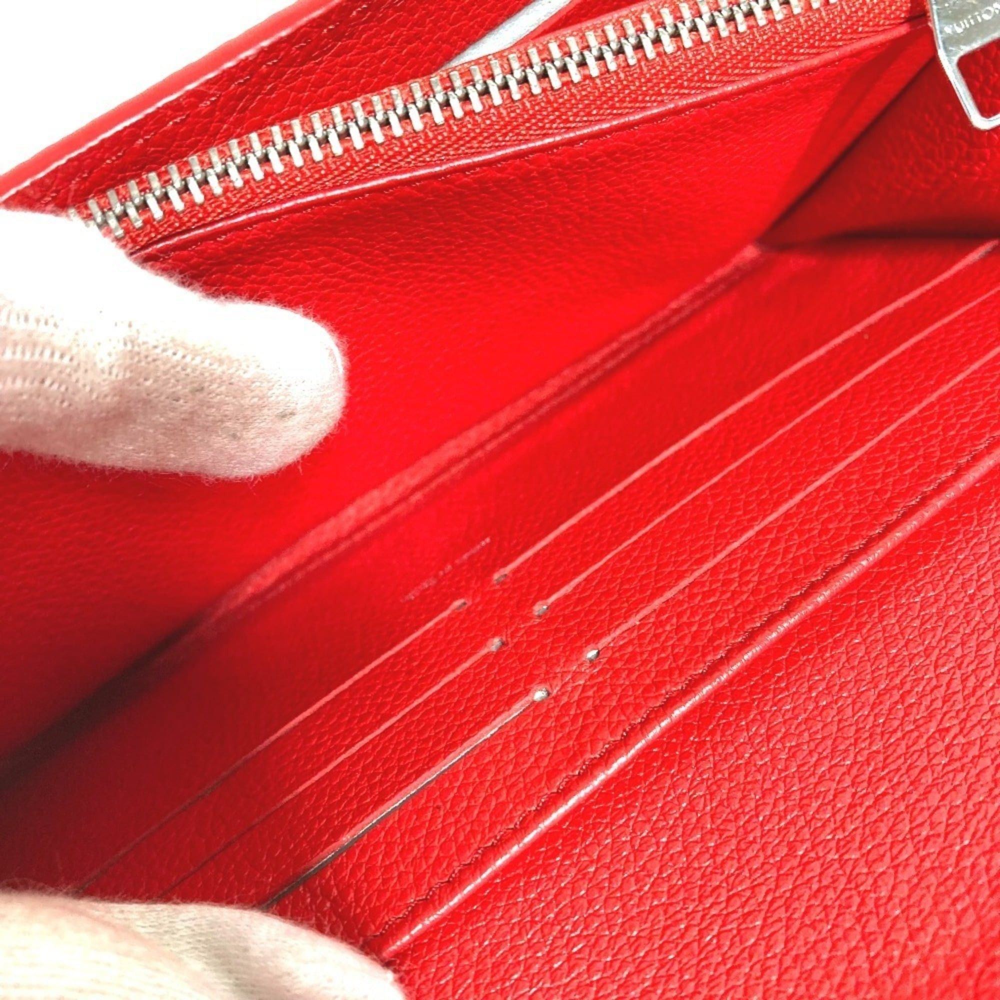 Louis Vuitton Louis Vuitton Monogram LV x YK Yayoi Kusama Portefeuille Sarah NM Polka Dot Bi-fold Flap Long Wallet Leather Men's Women's Red Size ONE SIZE - 13 Thumbnail