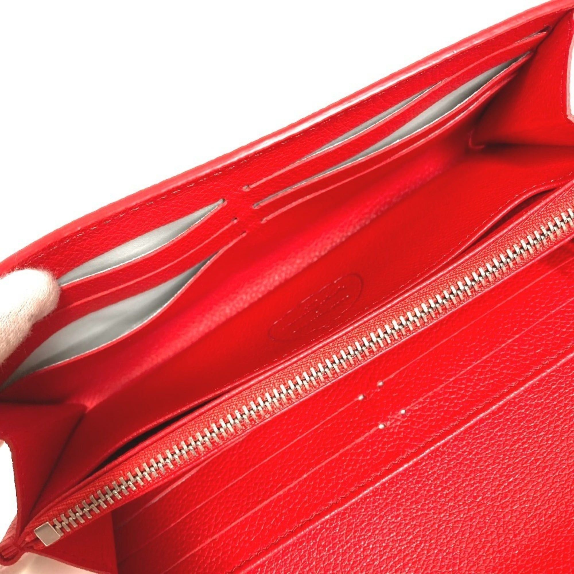 Louis Vuitton Louis Vuitton Monogram LV x YK Yayoi Kusama Portefeuille Sarah NM Polka Dot Bi-fold Flap Long Wallet Leather Men's Women's Red Size ONE SIZE - 10 Thumbnail