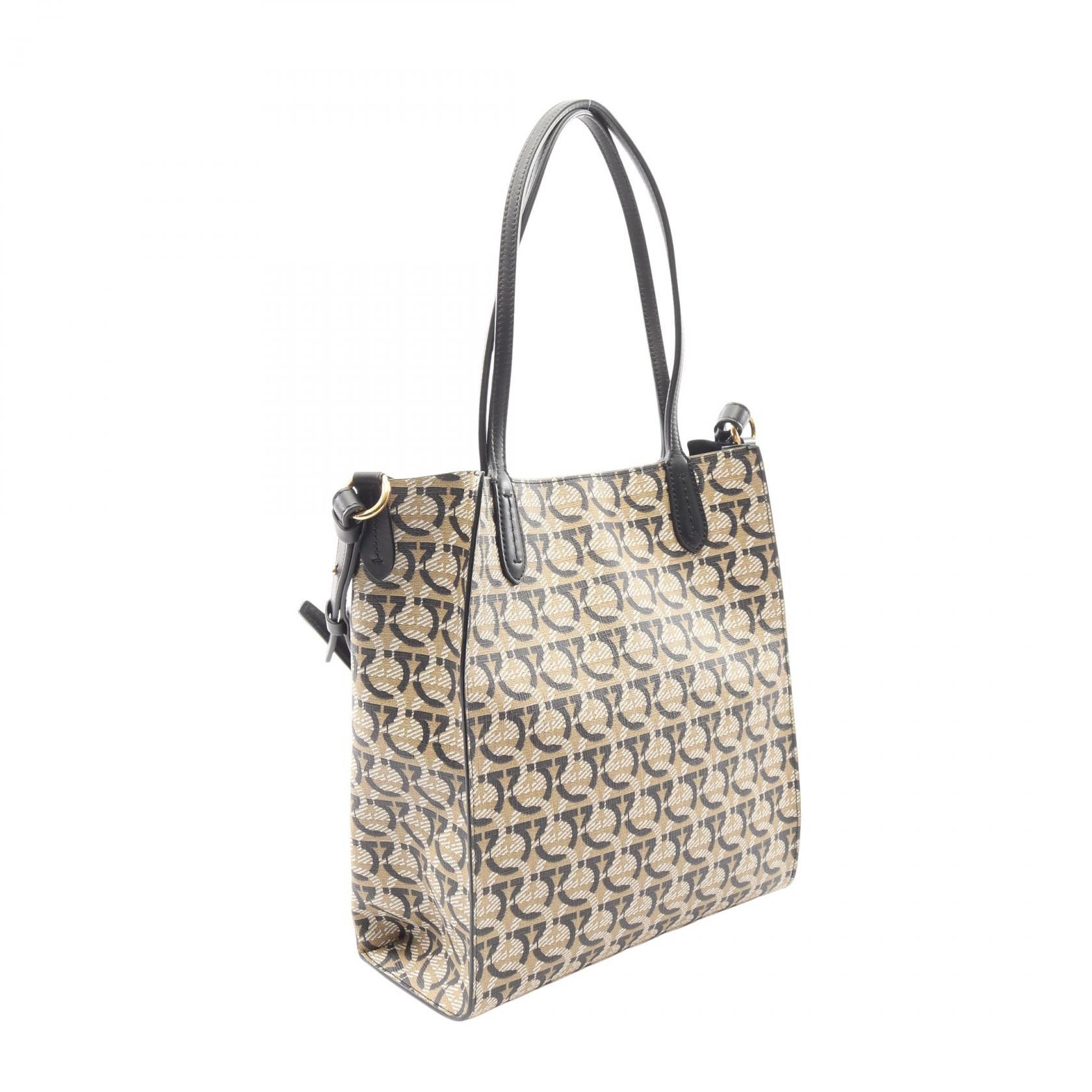 Salvatore Ferragamo Salvatore Ferragamo Salvatore Ferragamo PVC Coated Canvas Leather 2way Tote Bag Plastic / Synthetic Tote Bag DUTY FREE for USA Size ONE SIZE - 2 Thumbnail